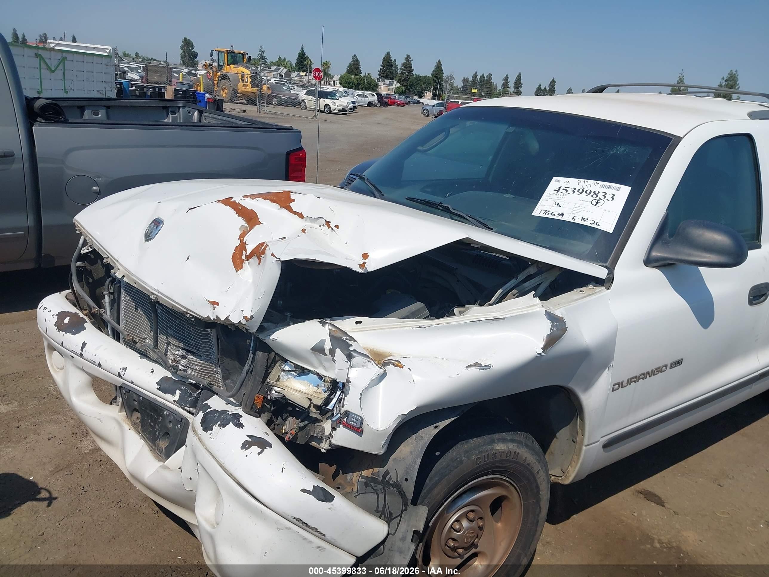 1999 Dodge Durango   White vin: 1B4HR28Y3XF524472