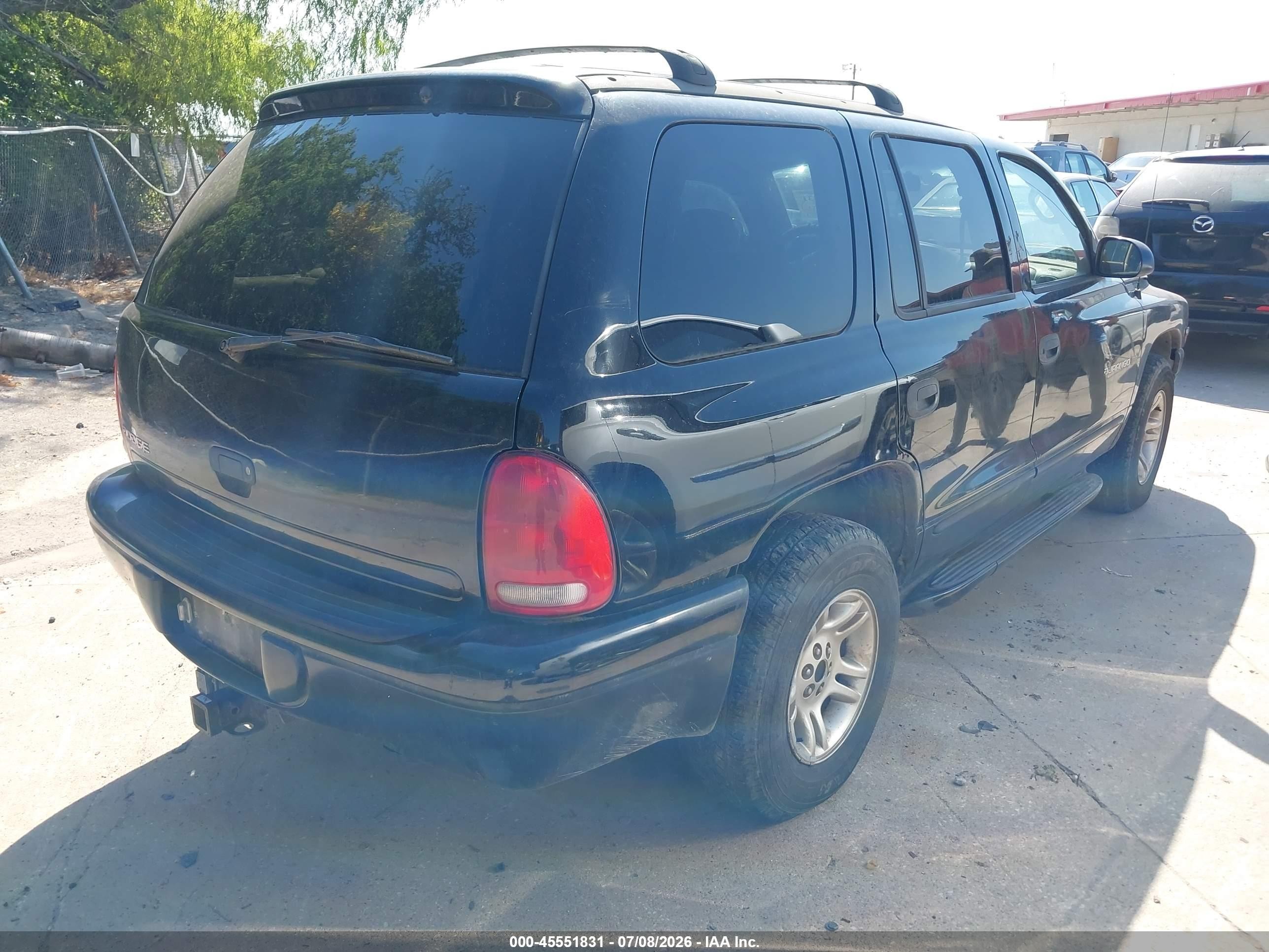 1999 Dodge Durango   Black vin: 1B4HR28Y3XF622451