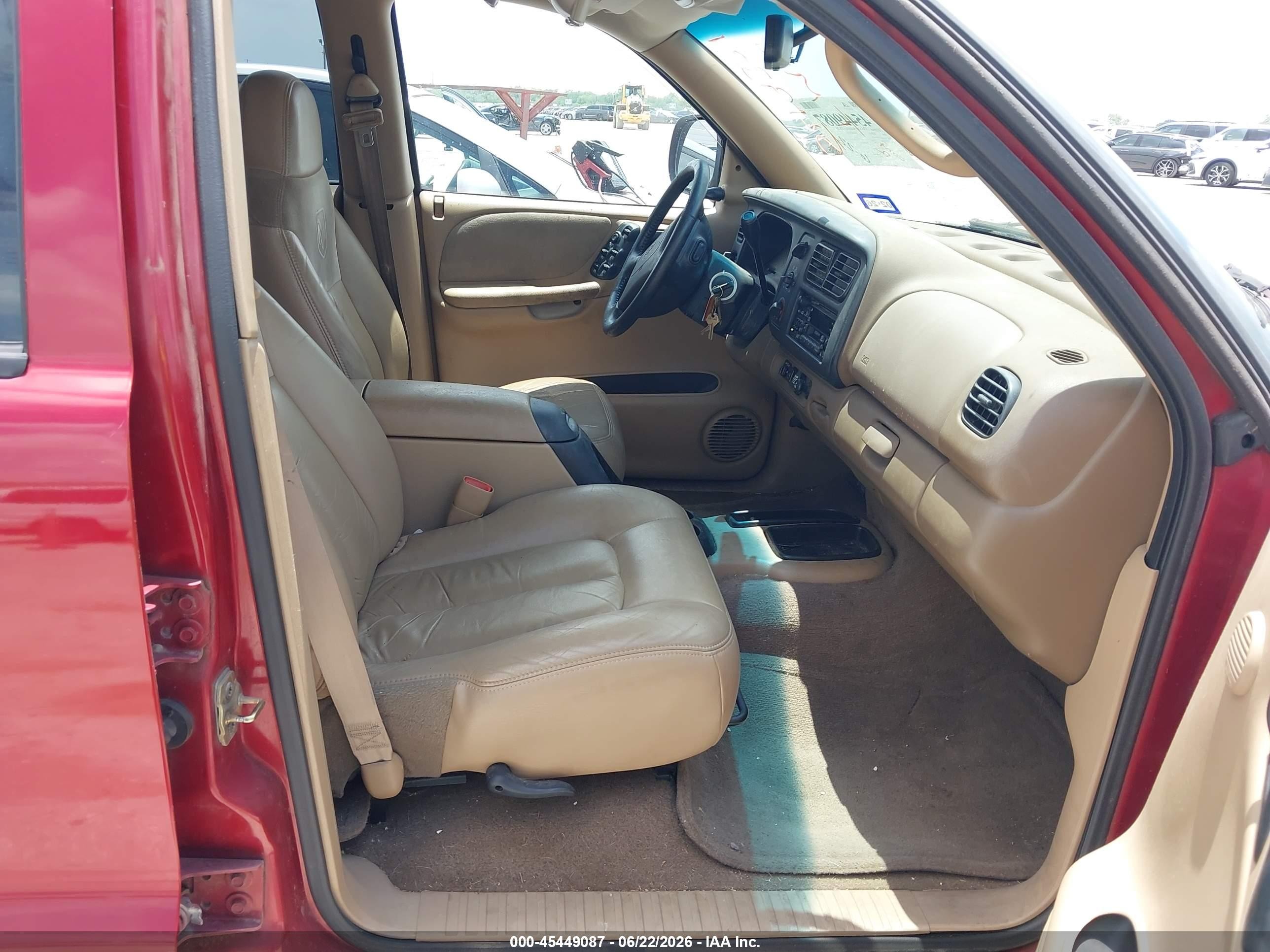 1999 Dodge Durango   Красный vin: 1B4HR28Y4XF549381