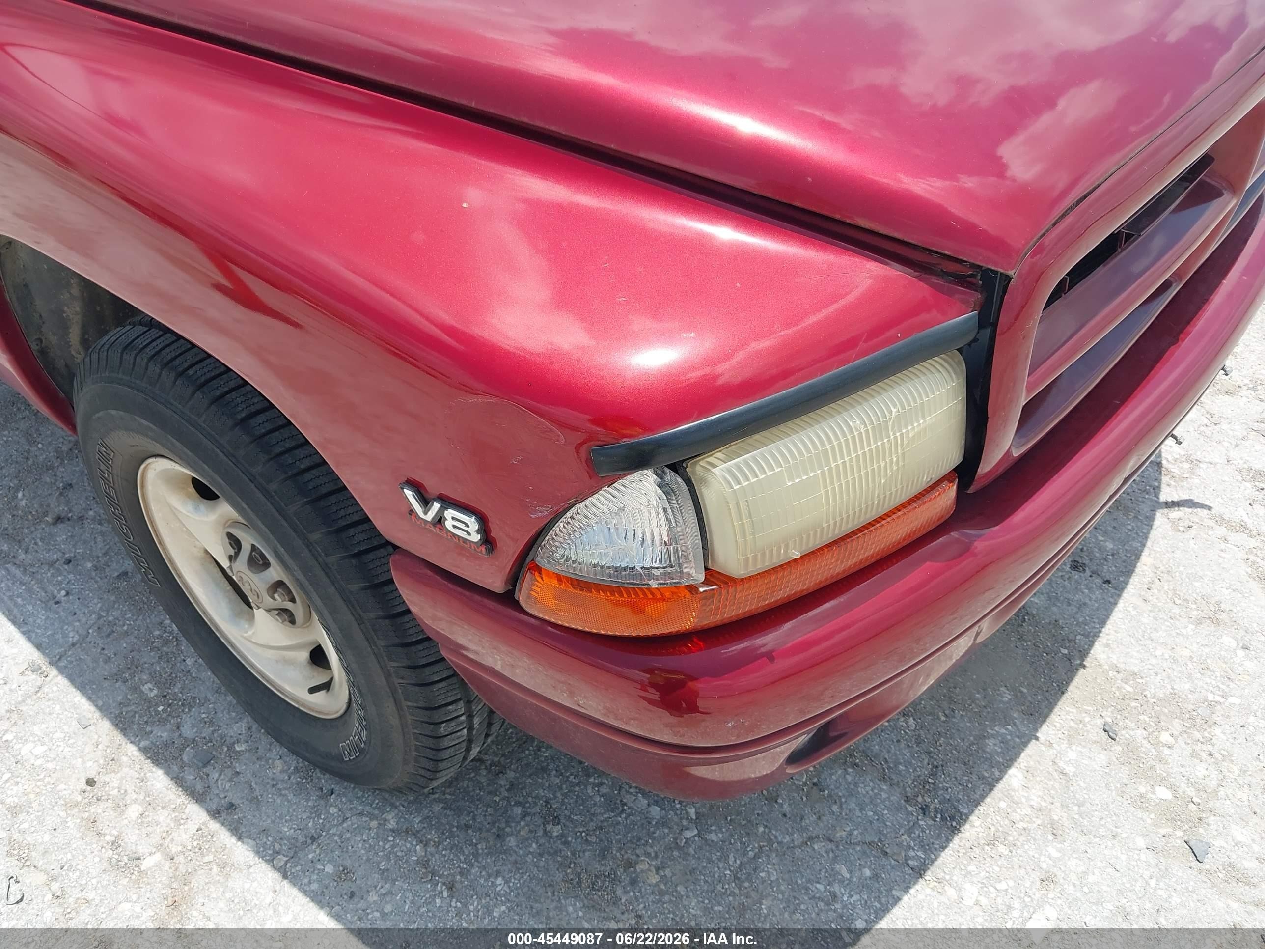 1999 Dodge Durango   Красный vin: 1B4HR28Y4XF549381