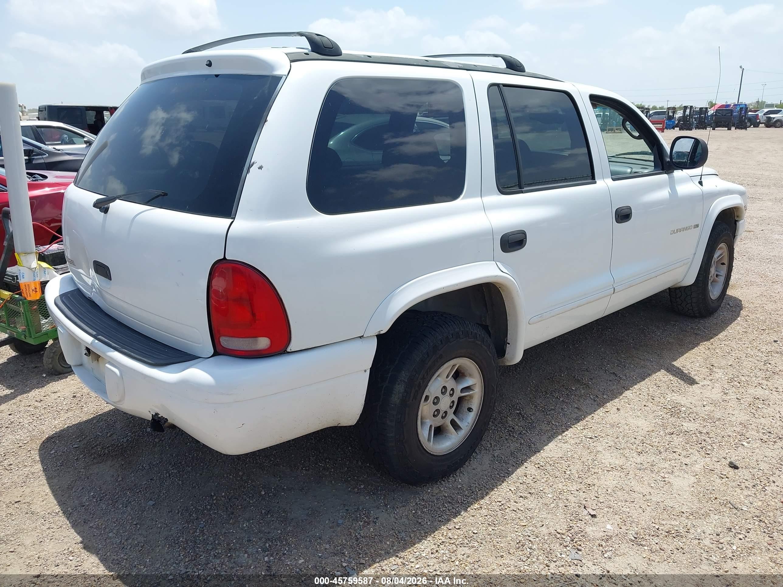 2000 Dodge Durango   White vin: 1B4HR28Y8YF273093