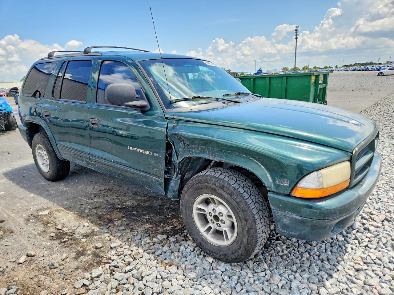 1999 Dodge Durango Green vin: 1B4HR28Y9XF672383
