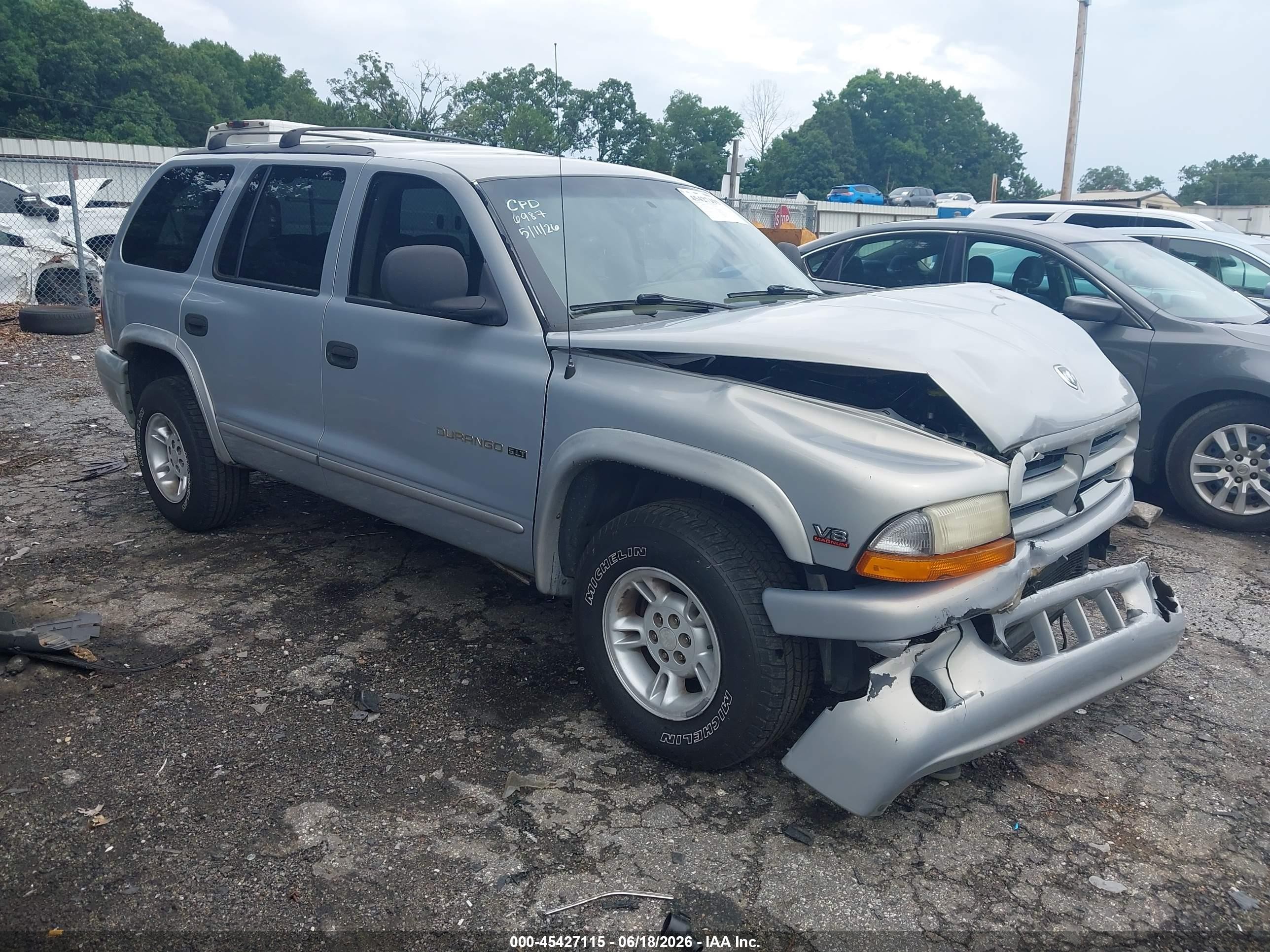 2000 Dodge Durango   Light Blue vin: 1B4HR28YXYF116987