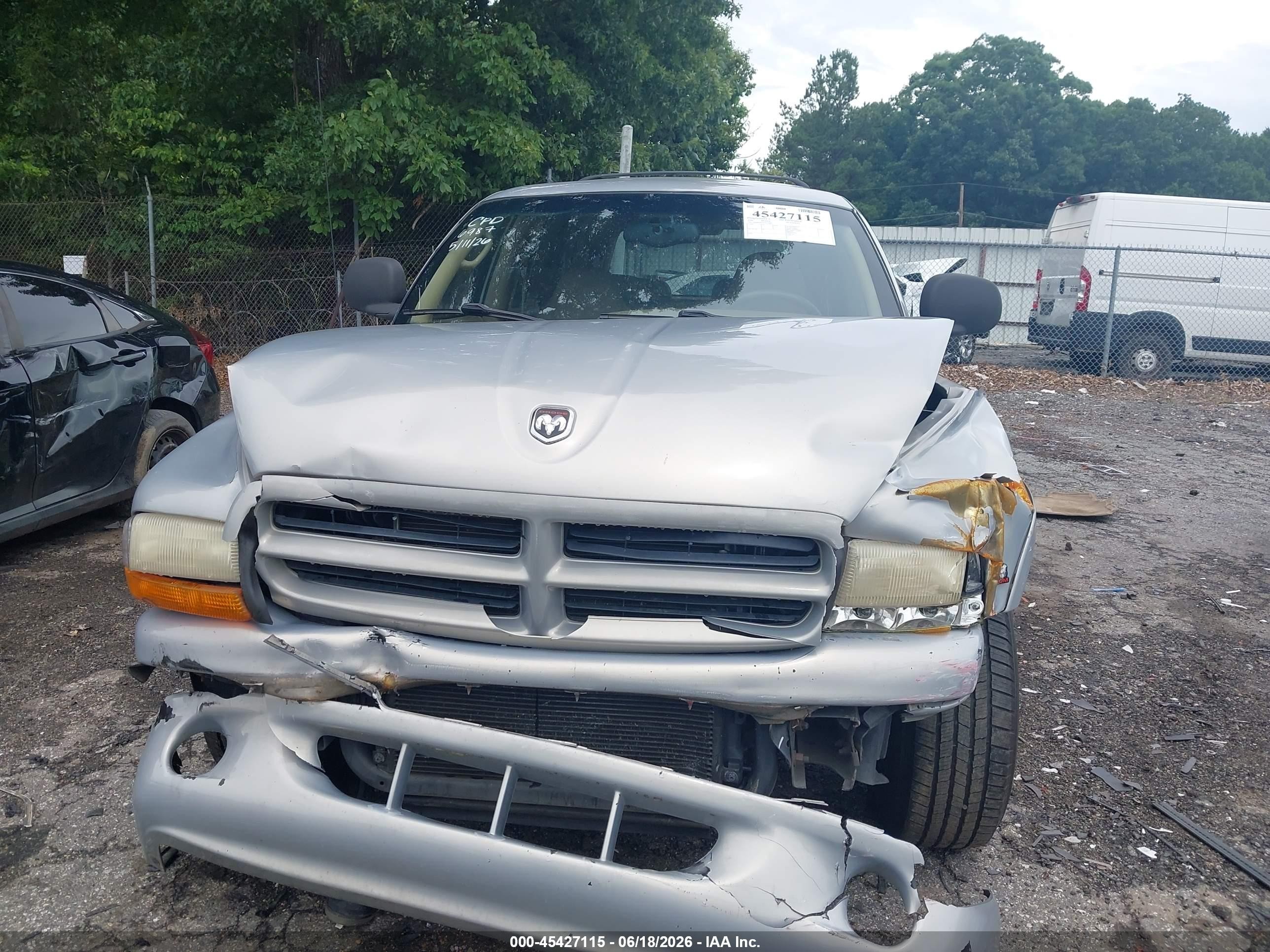 2000 Dodge Durango   Light Blue vin: 1B4HR28YXYF116987
