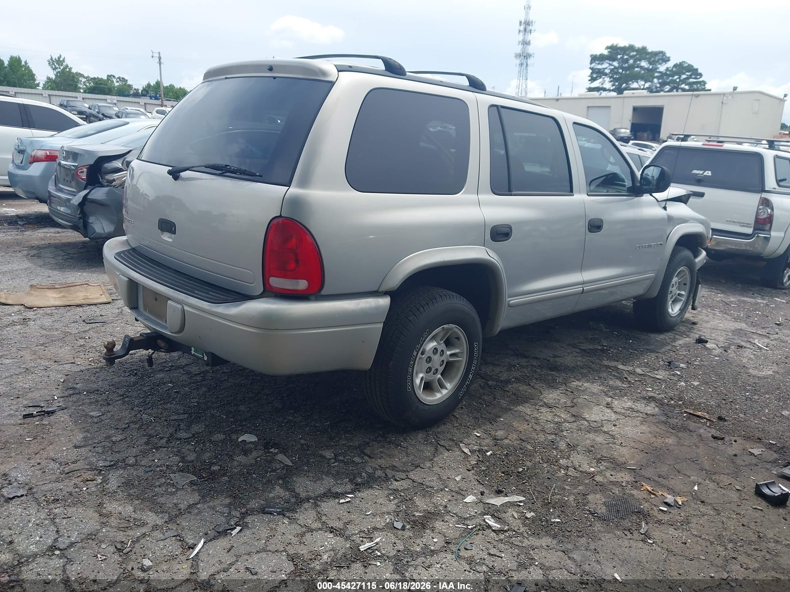 2000 Dodge Durango   Light Blue vin: 1B4HR28YXYF116987