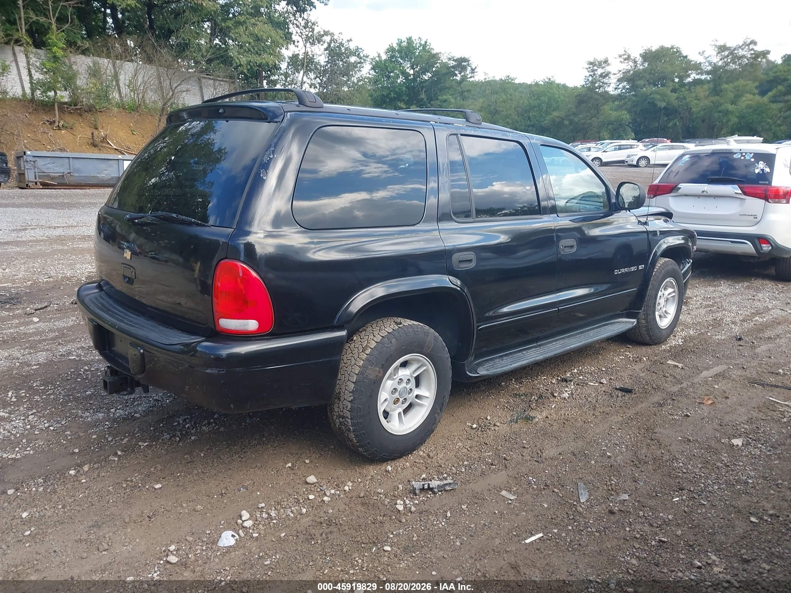 2000 Dodge Durango   Black vin: 1B4HR28Z3YF187442
