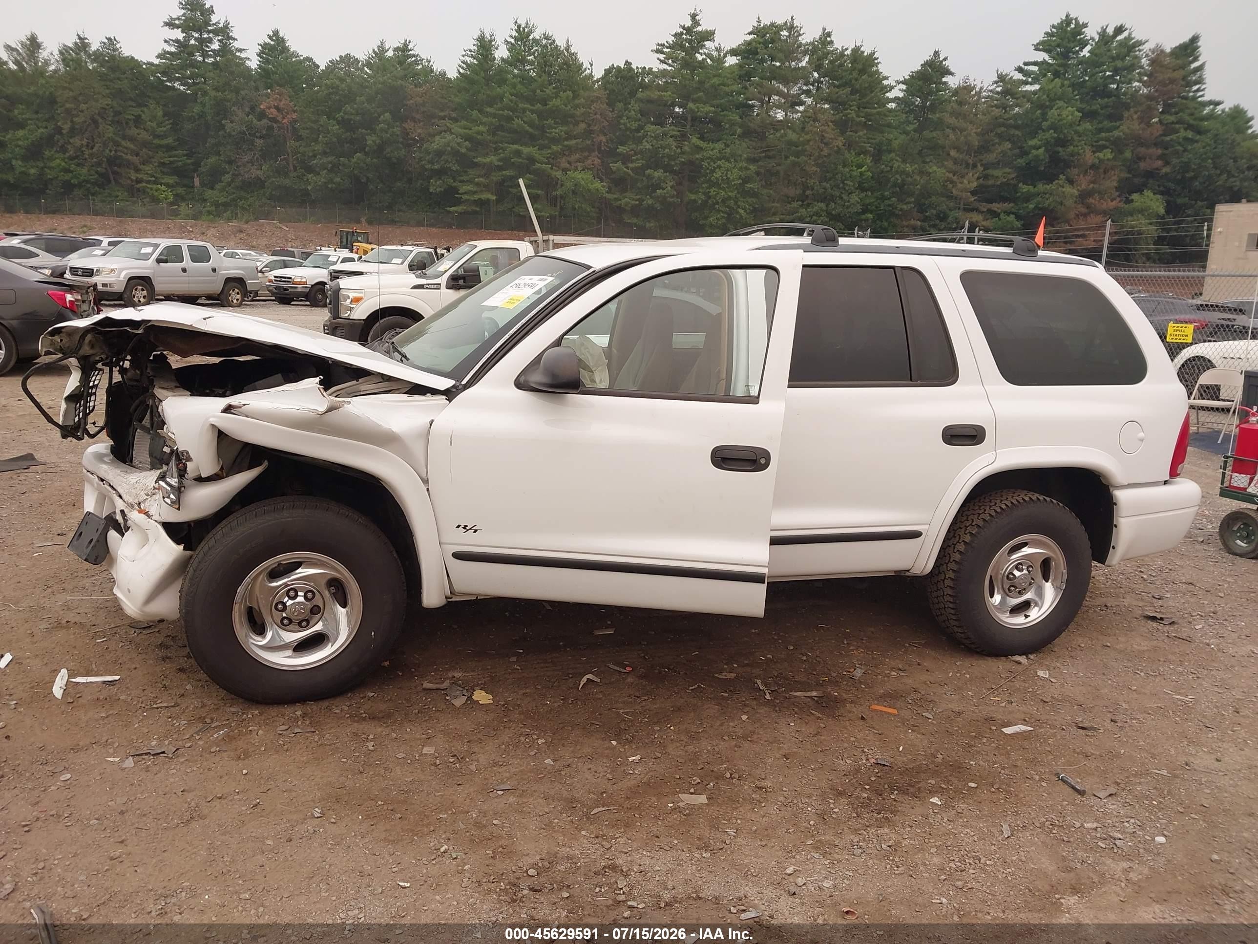 1999 Dodge Durango   White vin: 1B4HR28Z4XF710918