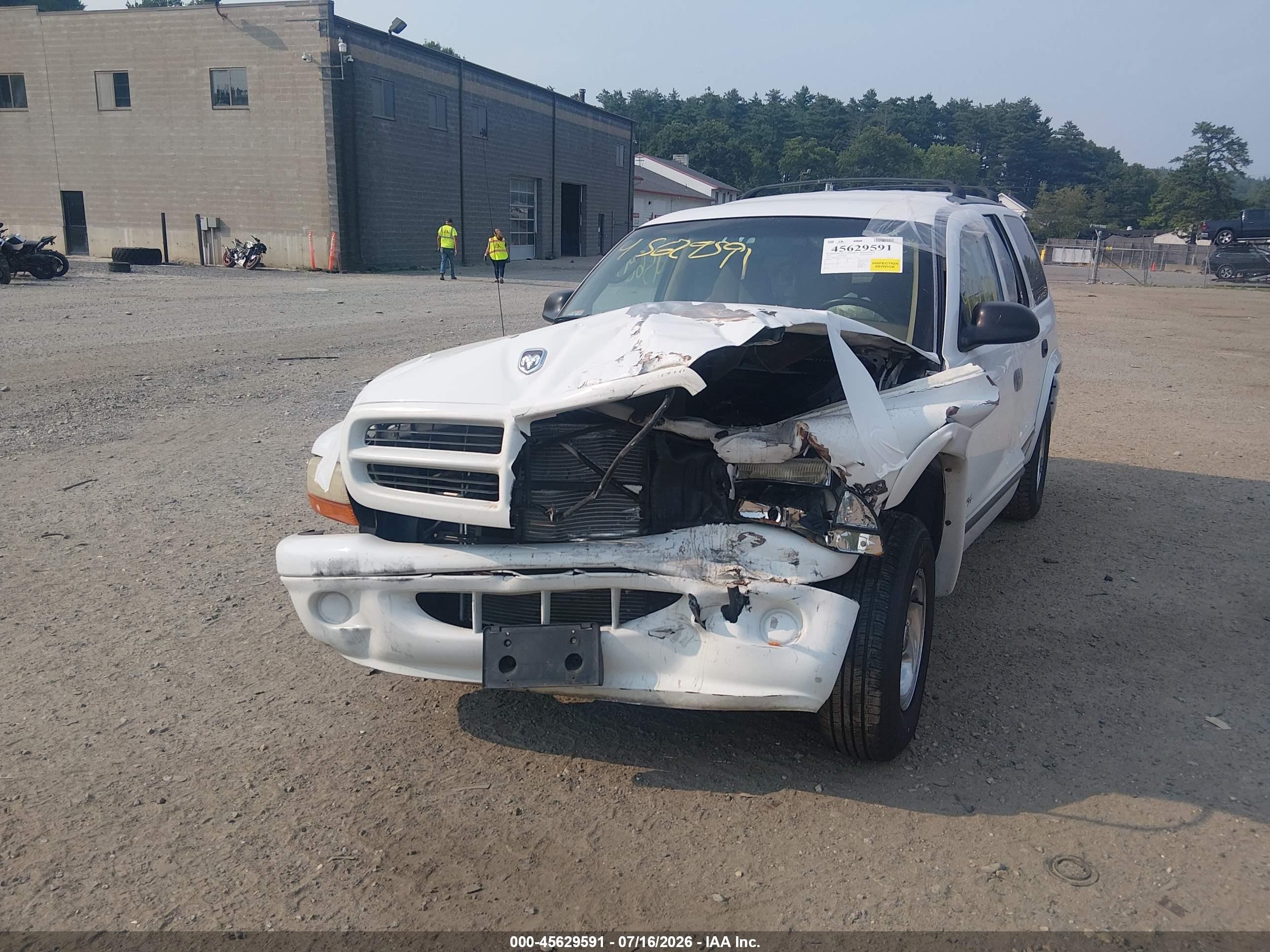 1999 Dodge Durango   White vin: 1B4HR28Z4XF710918