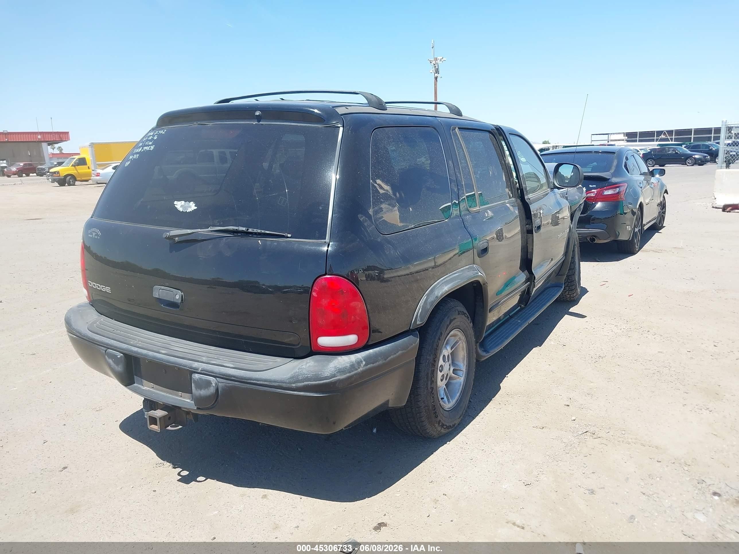 2000 Dodge Durango   Black vin: 1B4HR28Z7YF299838