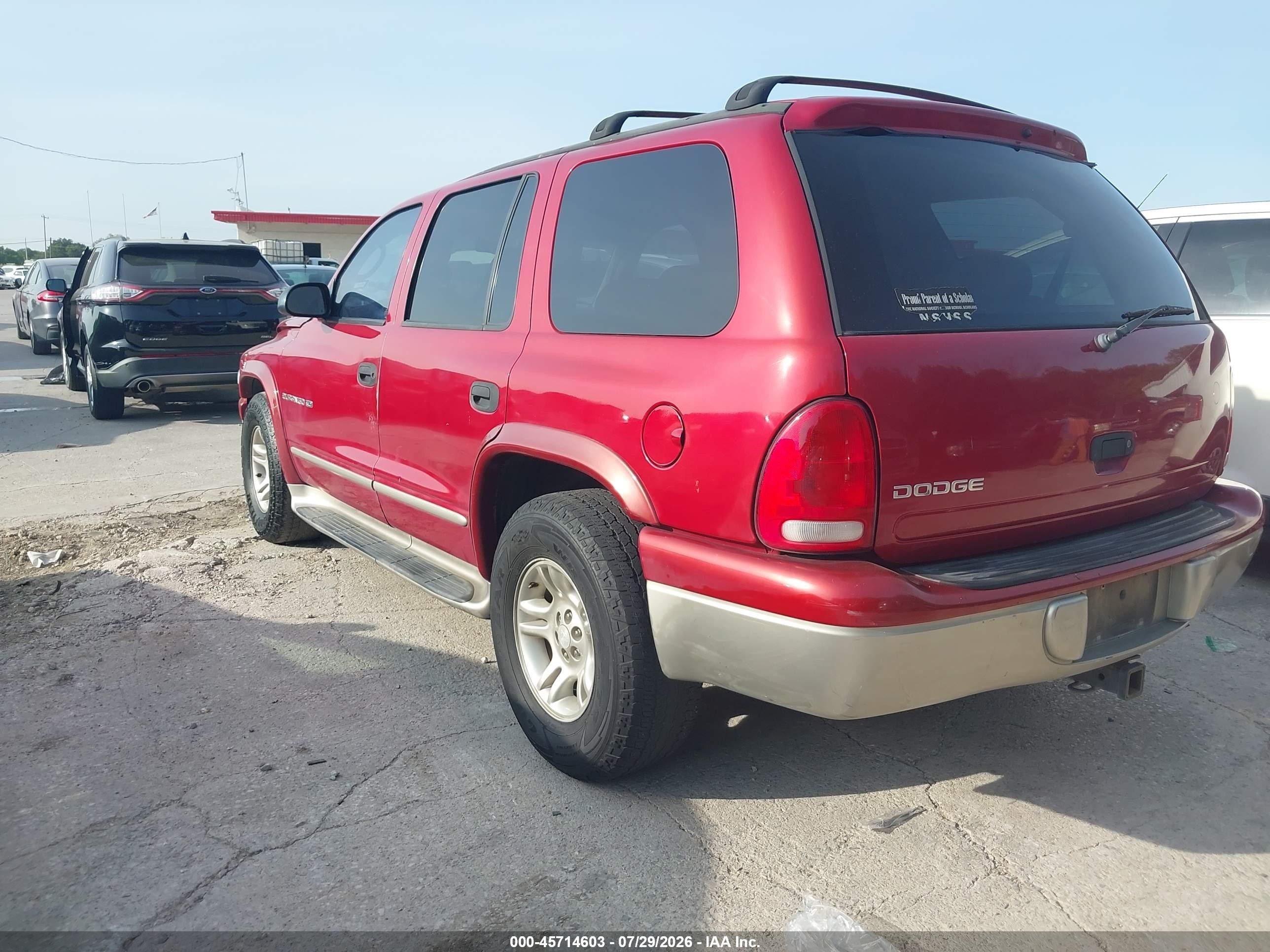 2001 Dodge Durango   Red vin: 1B4HR28ZX1F581946