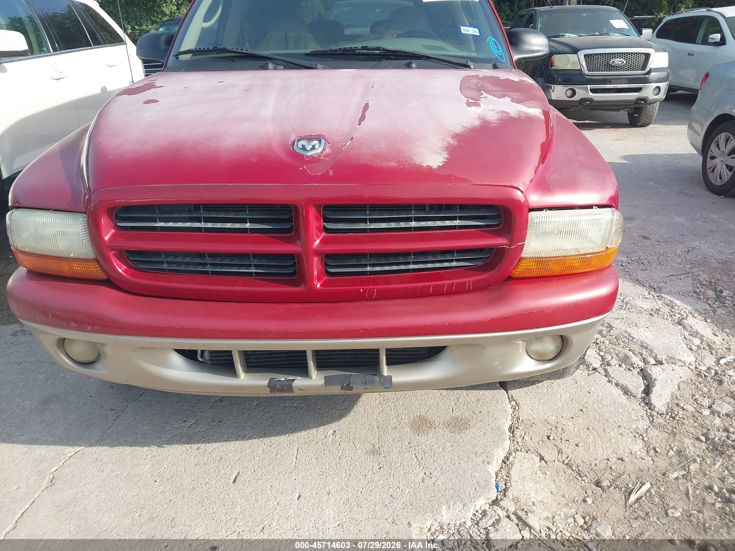 2001 Dodge Durango   Red vin: 1B4HR28ZX1F581946