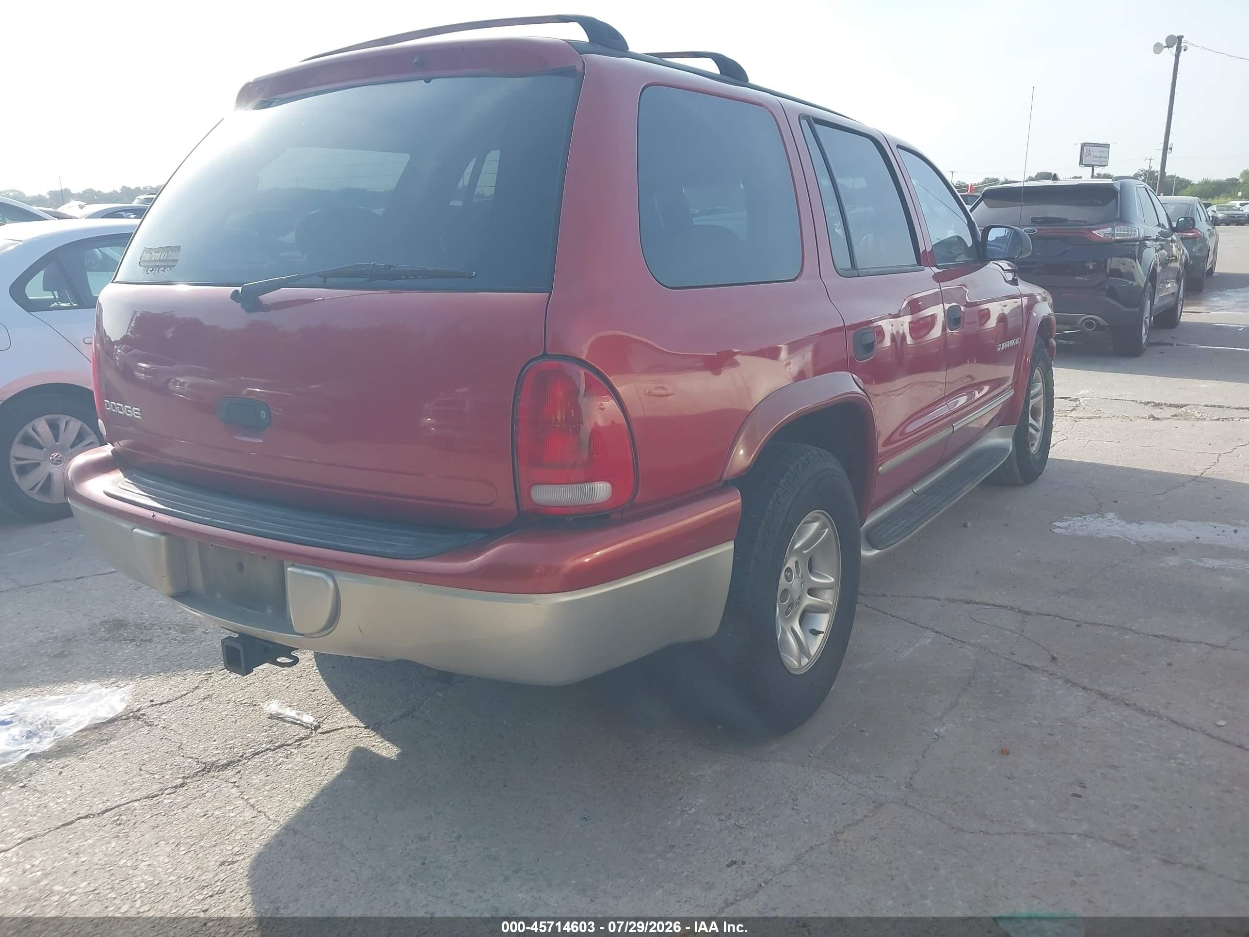 2001 Dodge Durango   Red vin: 1B4HR28ZX1F581946