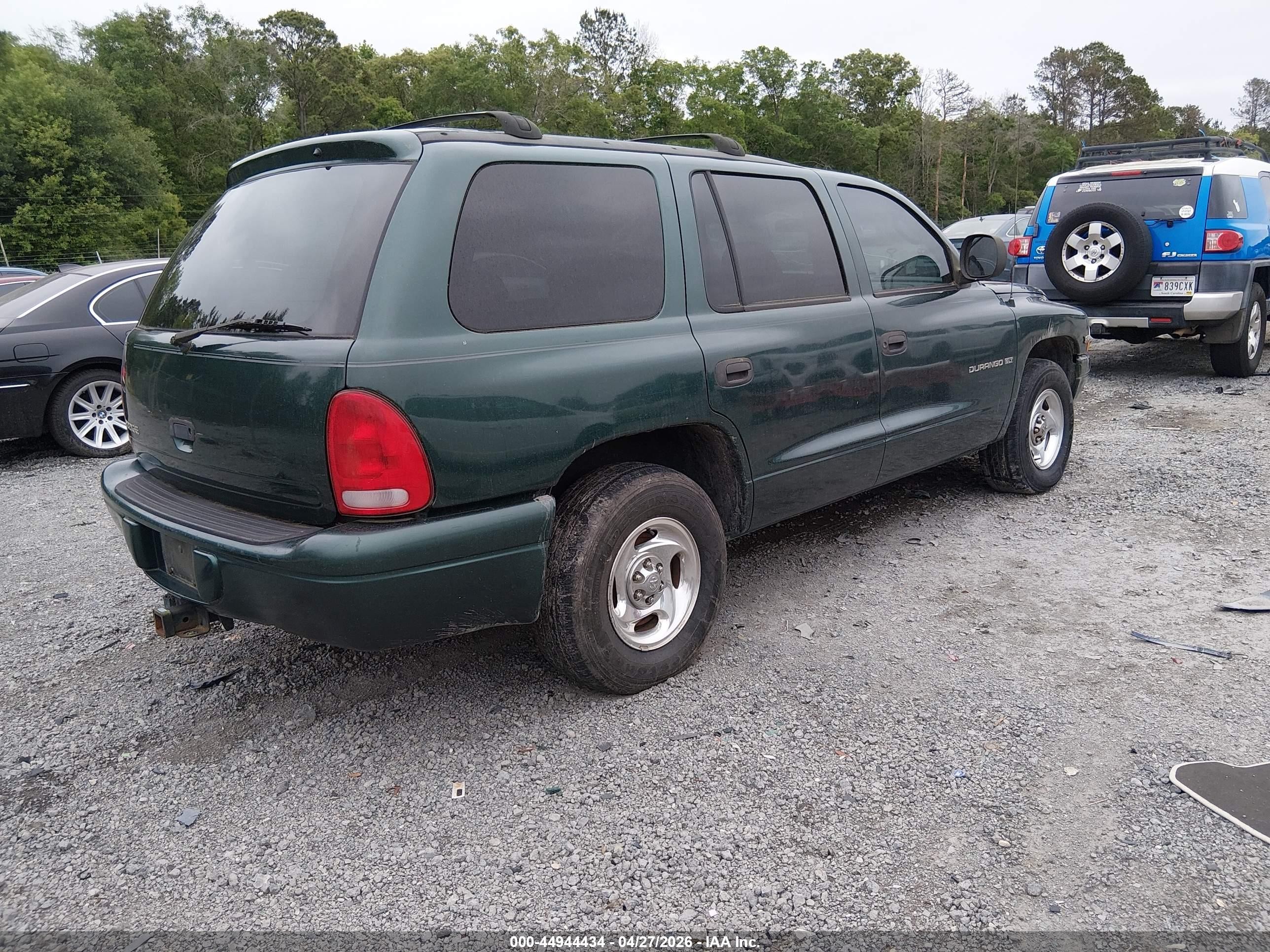 1999 Dodge Durango   Зеленый vin: 1B4HR28ZXXF545697