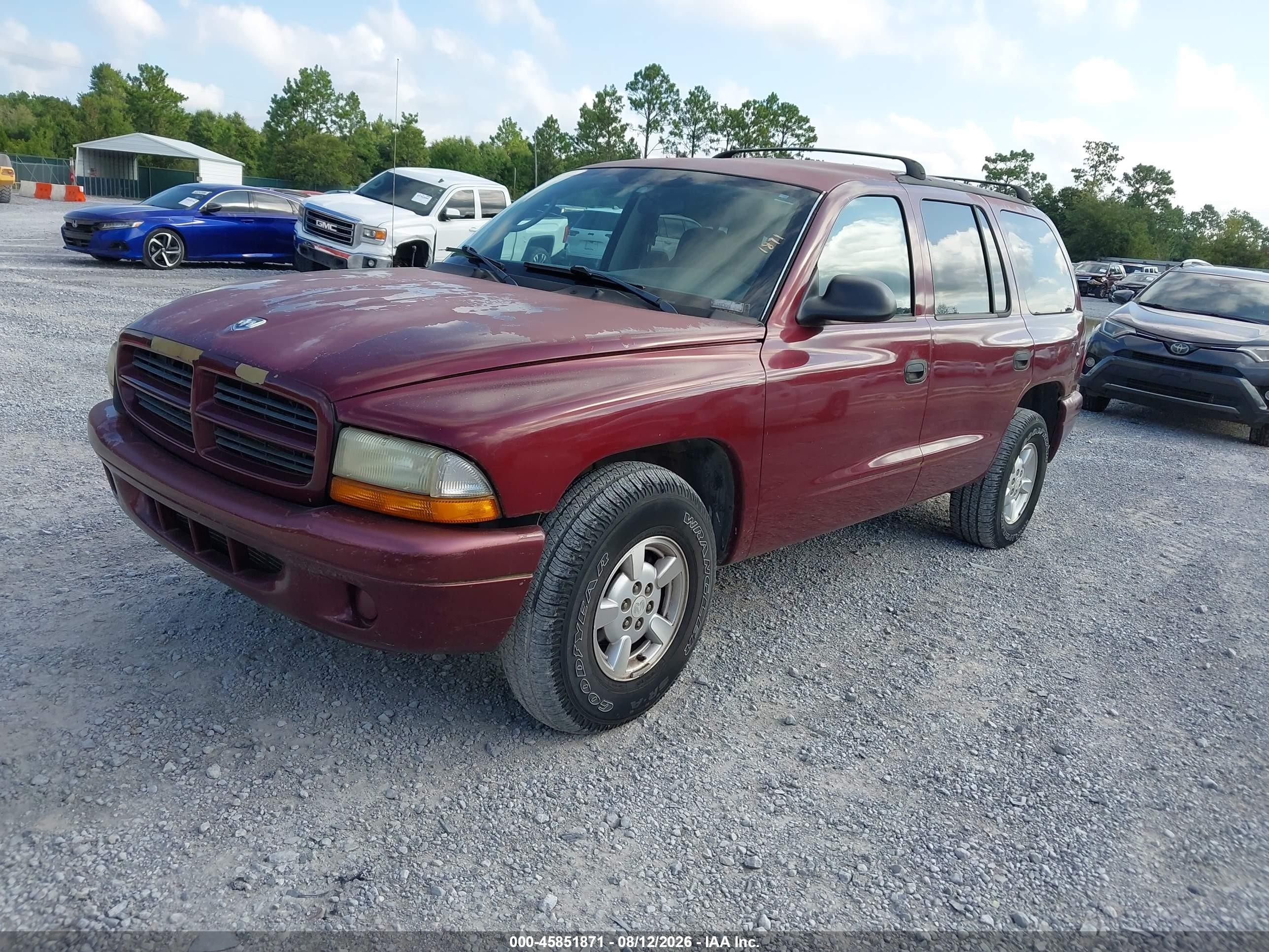 2002 Dodge Durango Sport Maroon vin: 1B4HR38N82F124976