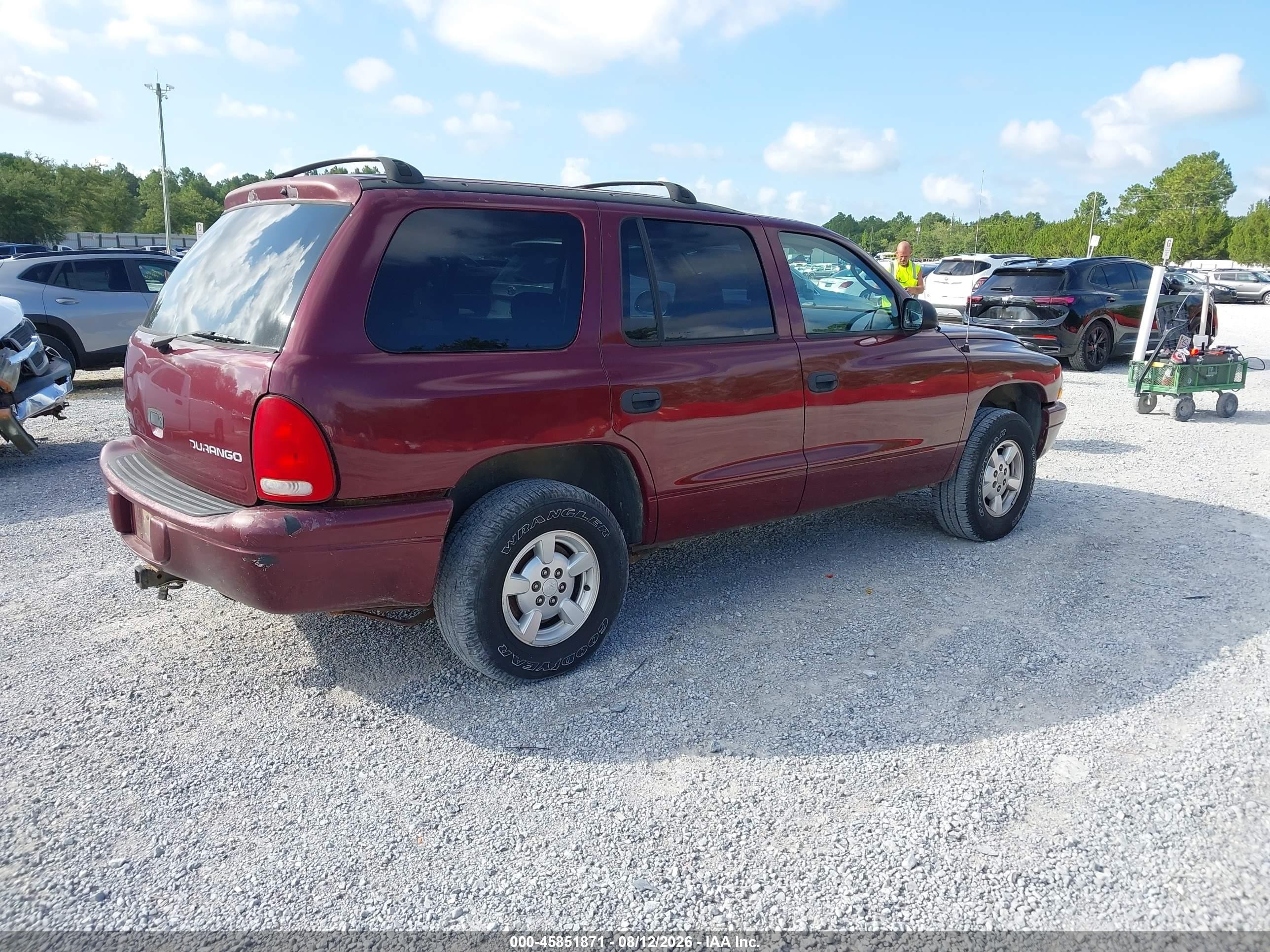 2002 Dodge Durango Sport Maroon vin: 1B4HR38N82F124976