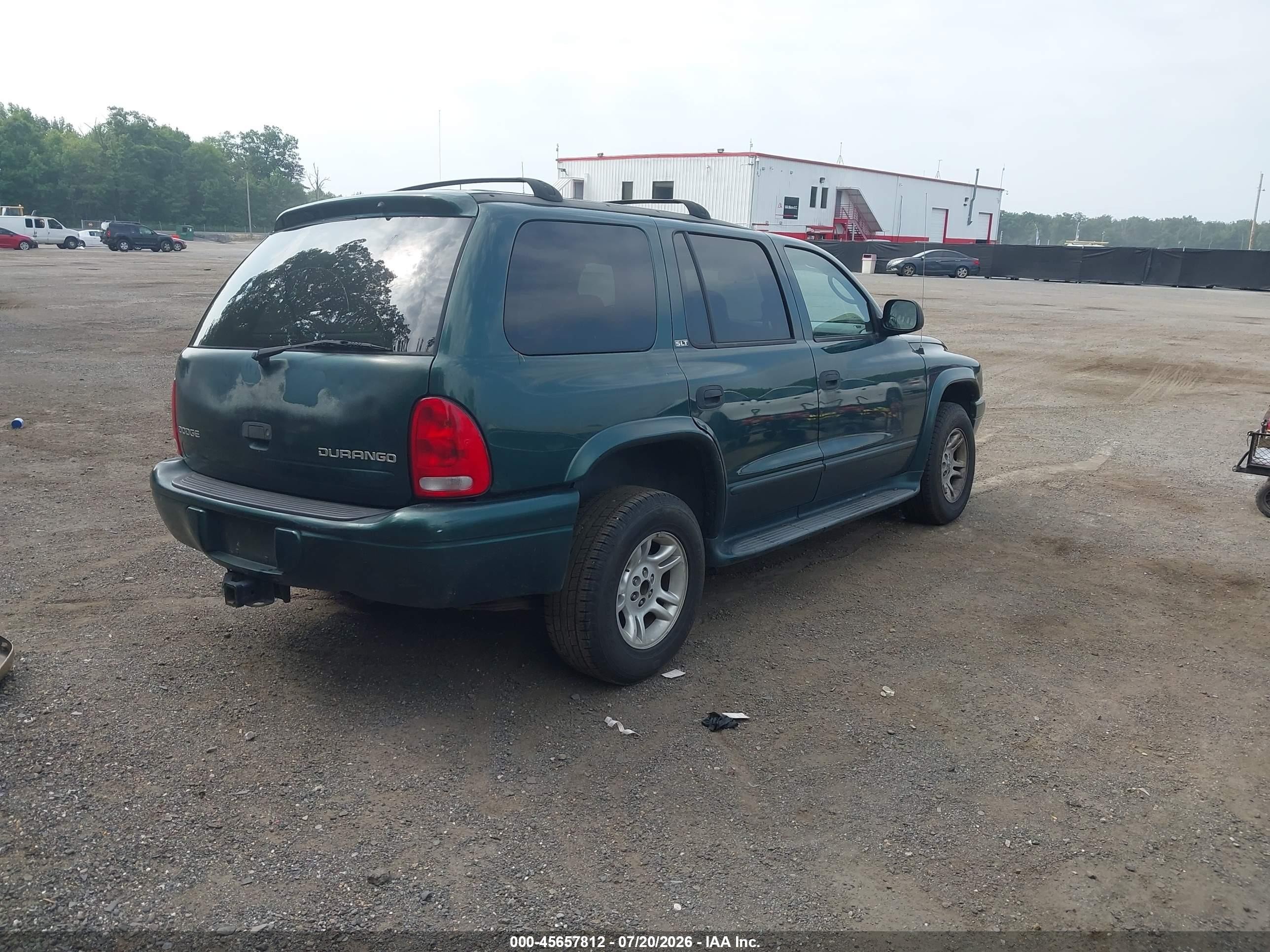 2002 Dodge Durango Slt Green vin: 1B4HR48N02F150641
