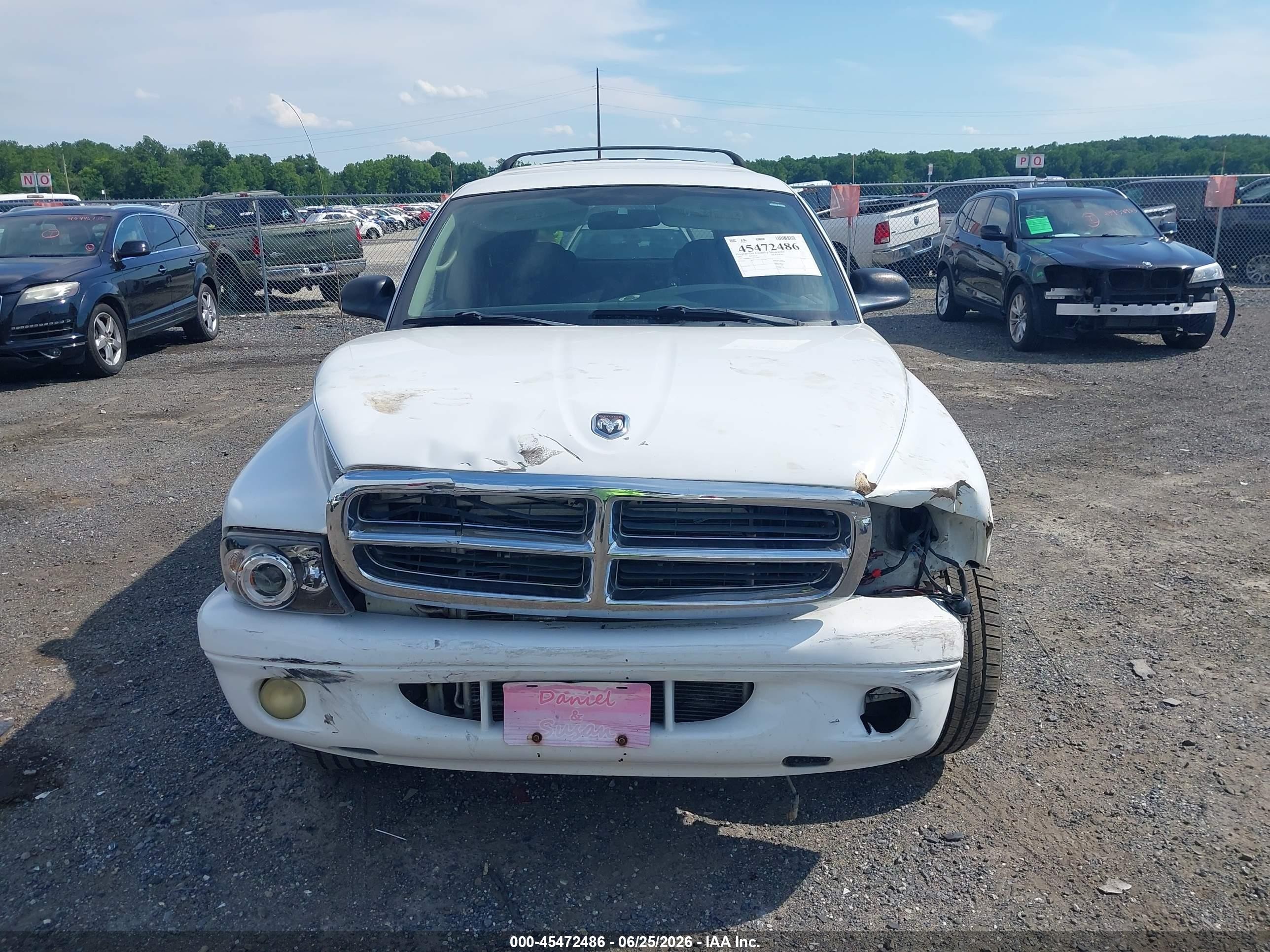 2002 Dodge Durango Slt Белый vin: 1B4HR48N22F118483