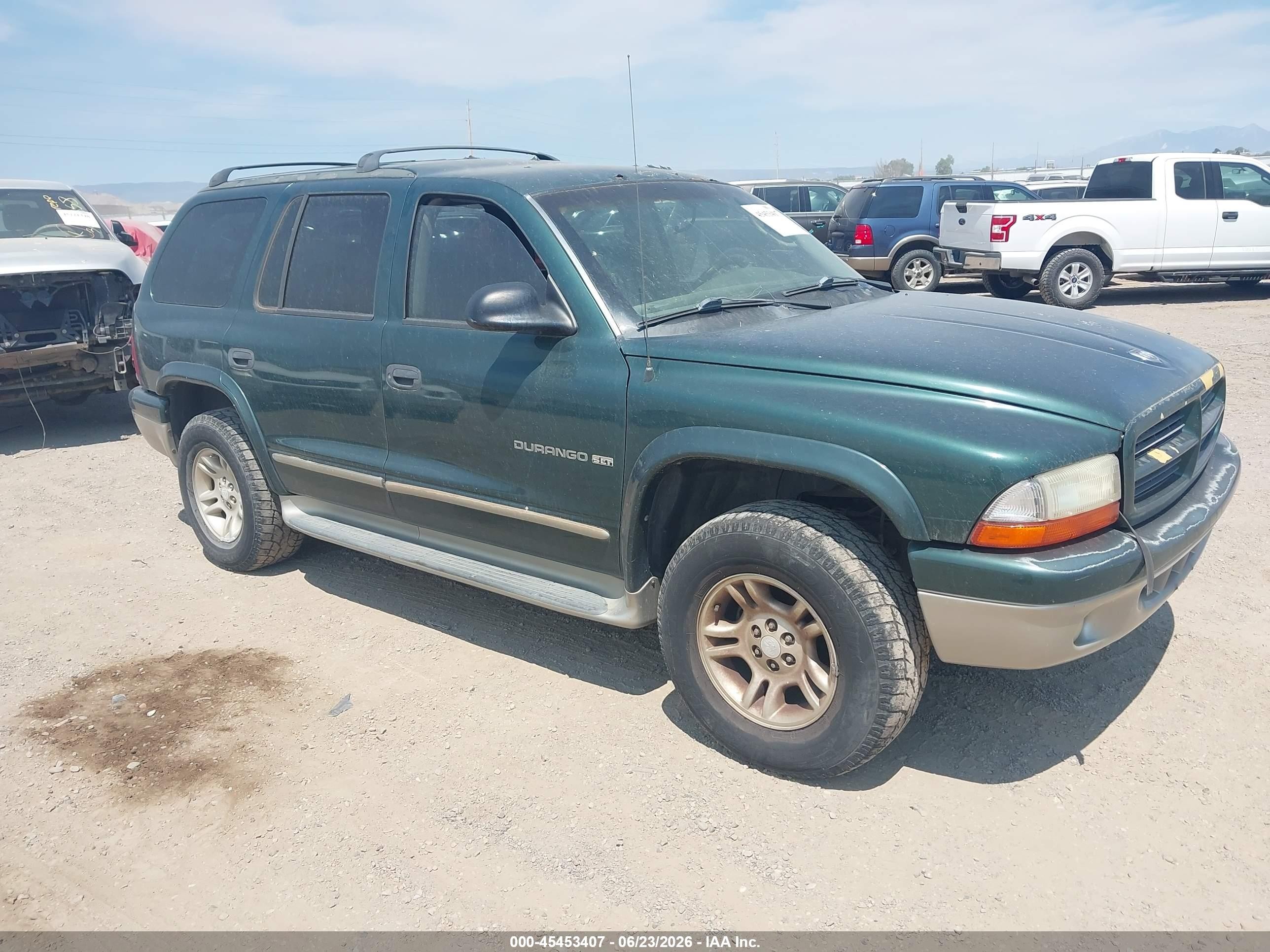 2001 Dodge Durango   Зеленый vin: 1B4HS28N01F550870