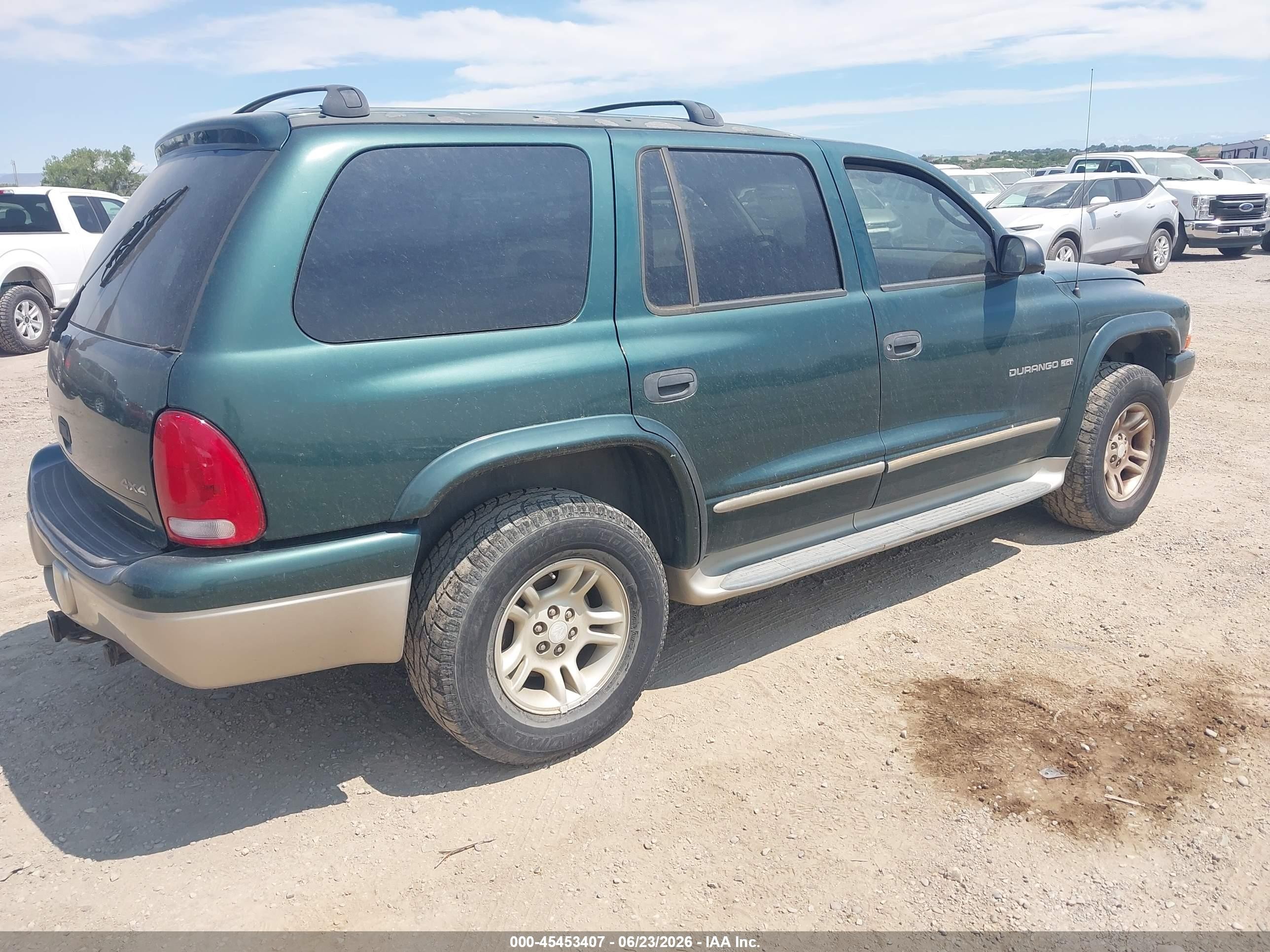 2001 Dodge Durango   Green vin: 1B4HS28N01F550870