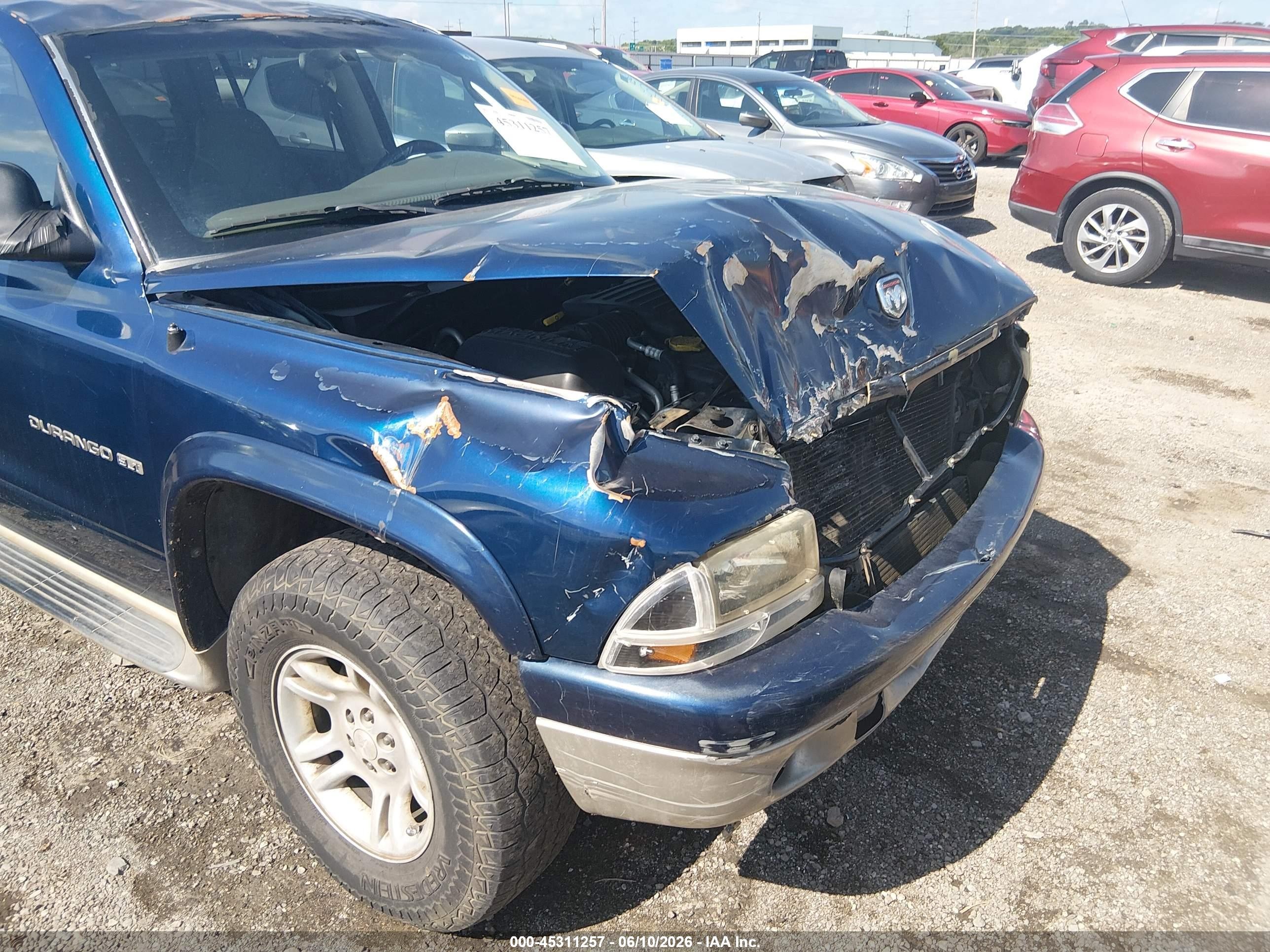 2001 Dodge Durango   Blue vin: 1B4HS28N01F595047
