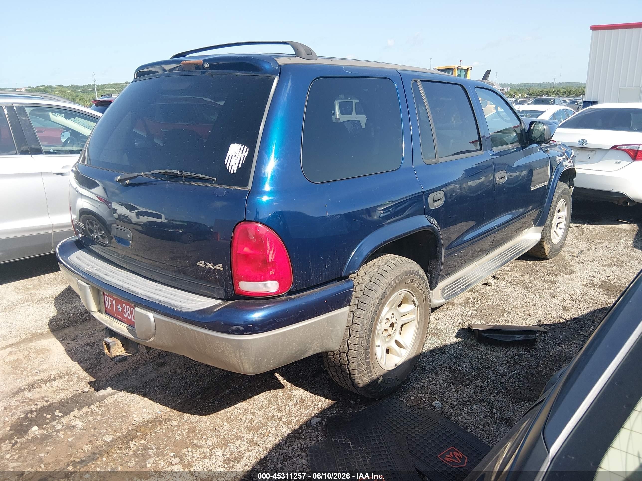 2001 Dodge Durango   Blue vin: 1B4HS28N01F595047