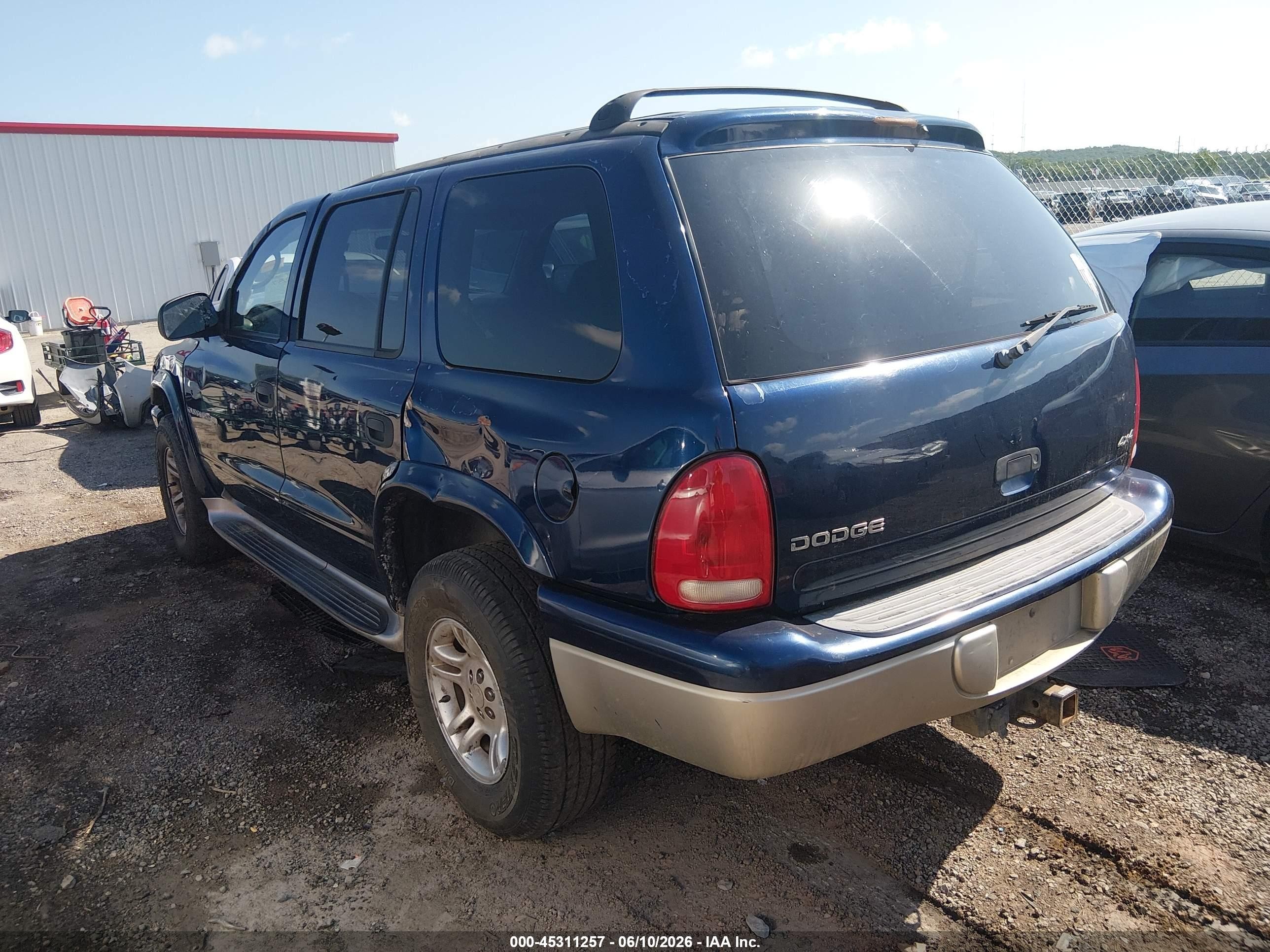 2001 Dodge Durango   Blue vin: 1B4HS28N01F595047