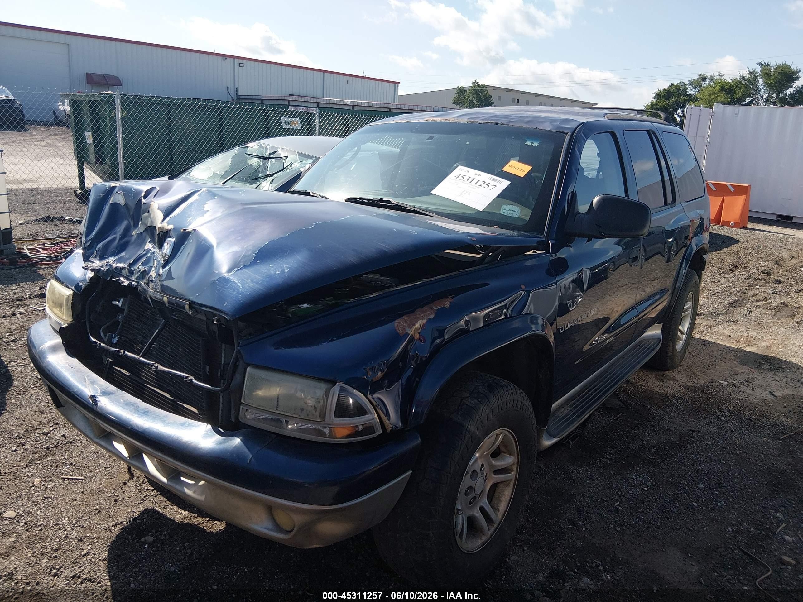 2001 Dodge Durango   Blue vin: 1B4HS28N01F595047