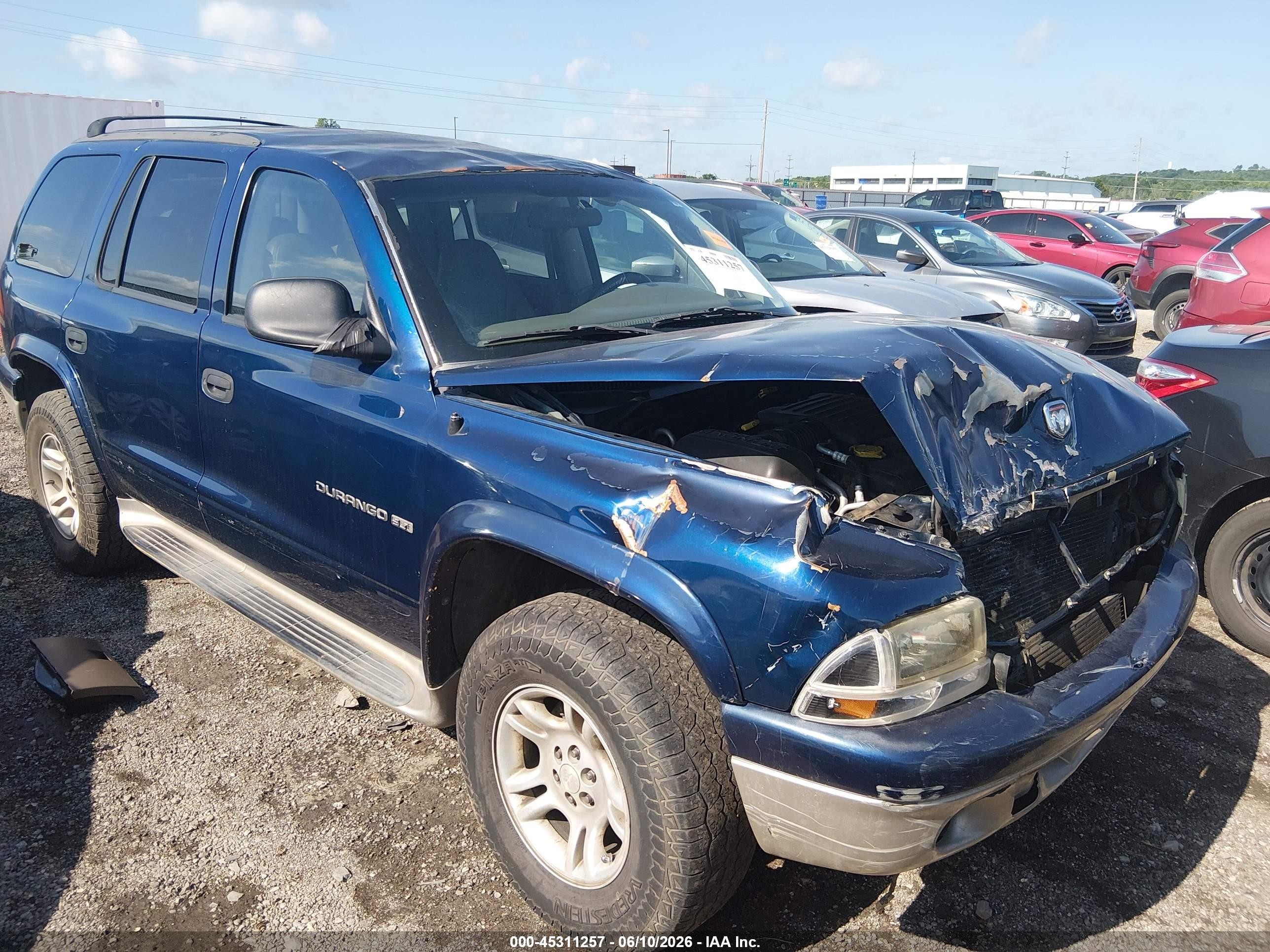 2001 Dodge Durango   Blue vin: 1B4HS28N01F595047