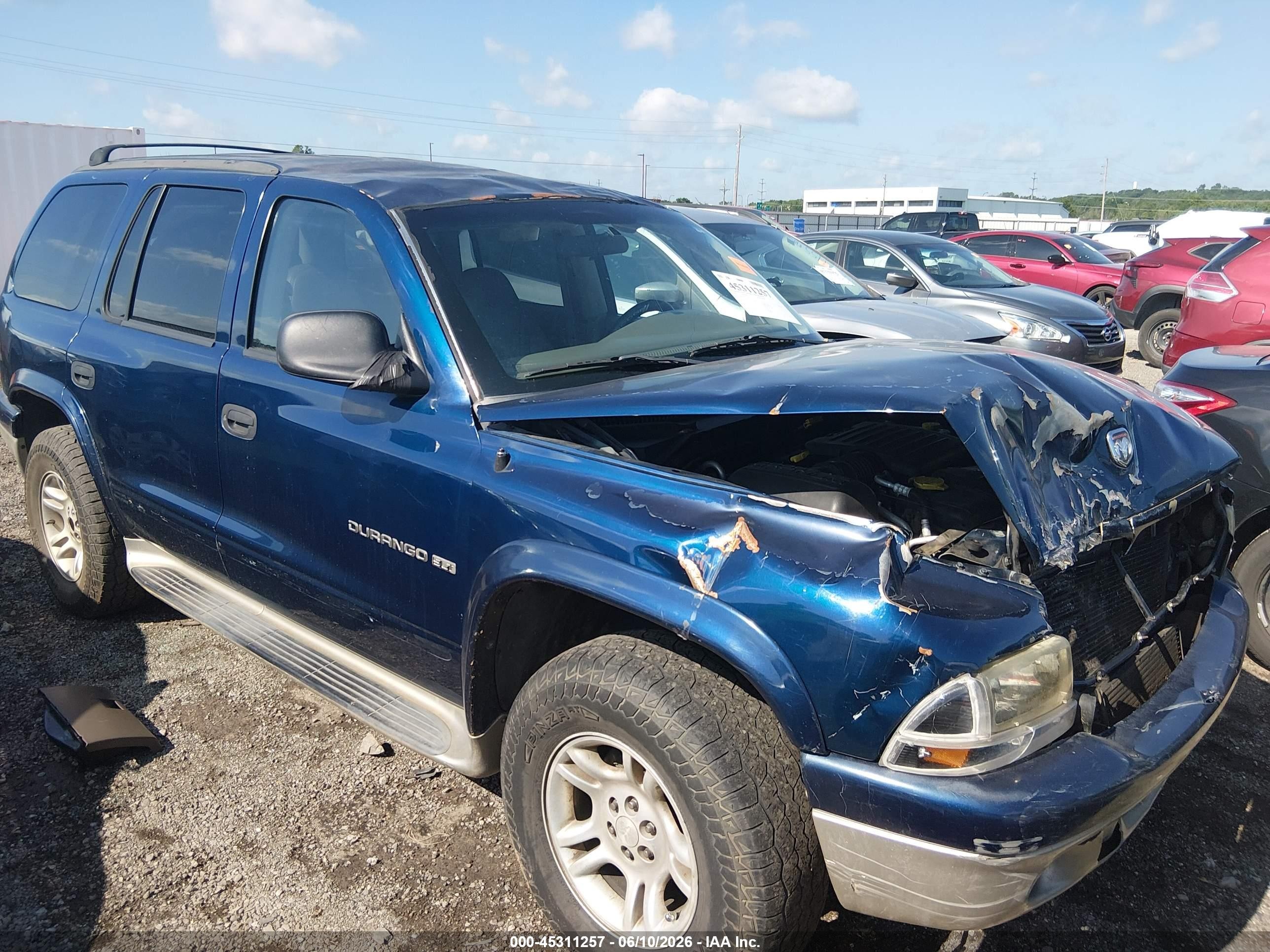 2001 Dodge Durango   Blue vin: 1B4HS28N01F595047