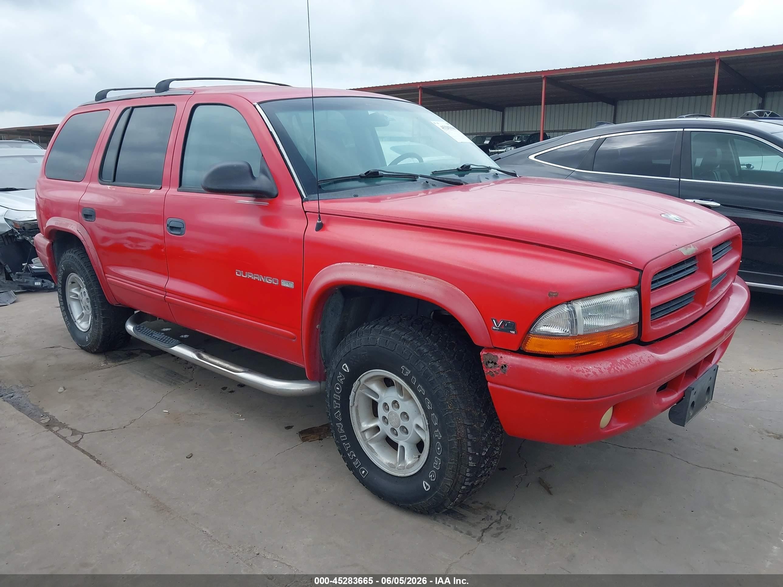 2000 Dodge Durango   Красный vin: 1B4HS28N0YF132397