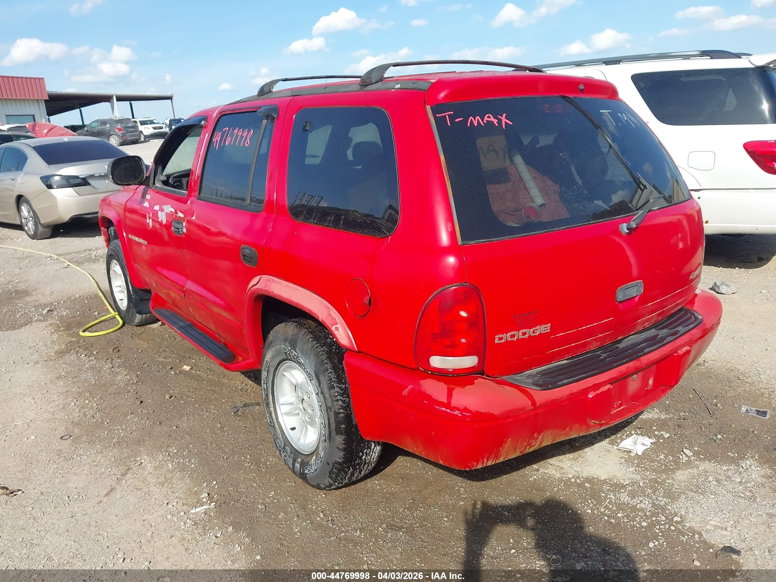 2000 Dodge Durango   Red vin: 1B4HS28N0YF181258