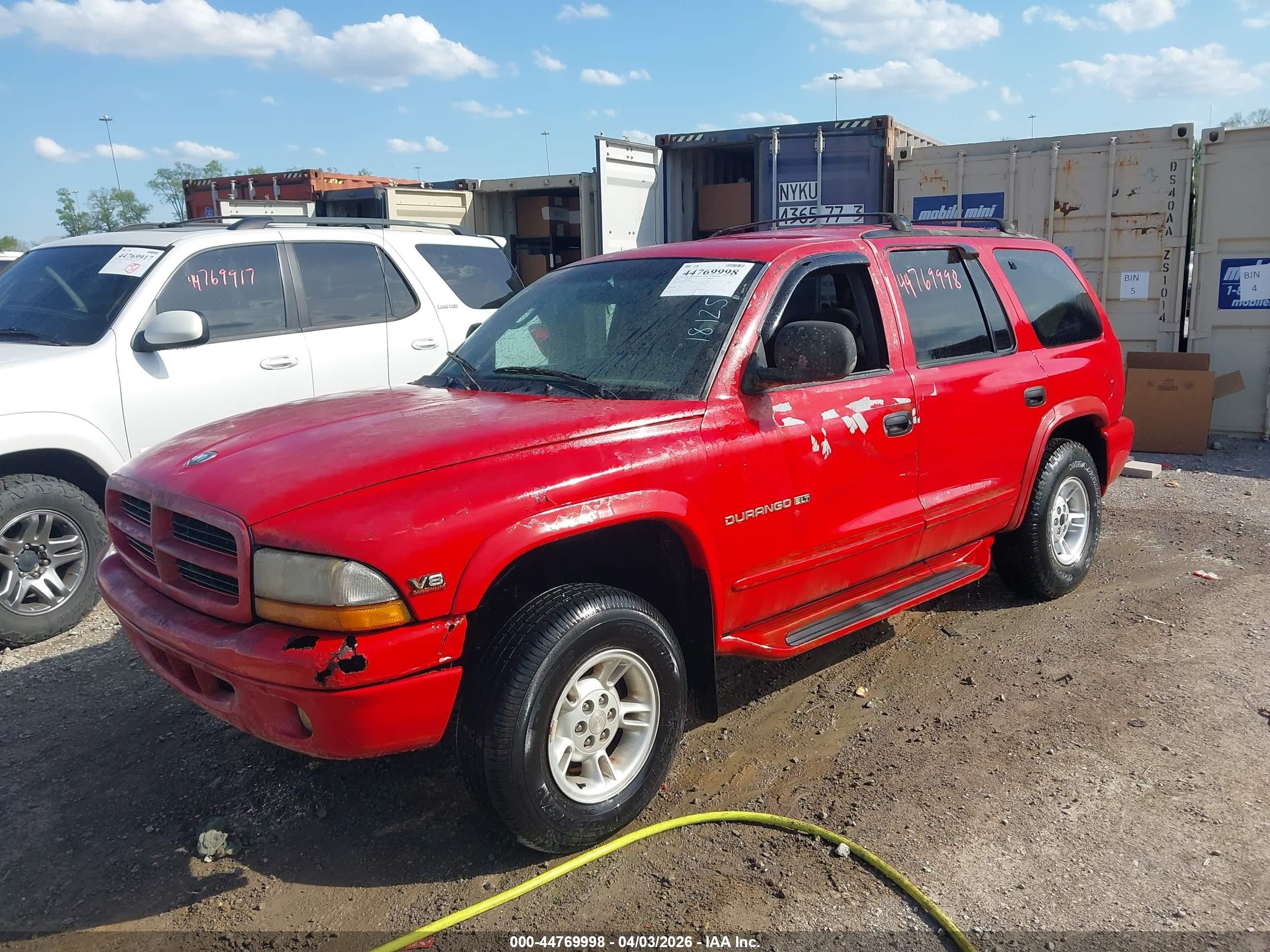 2000 Dodge Durango   Red vin: 1B4HS28N0YF181258