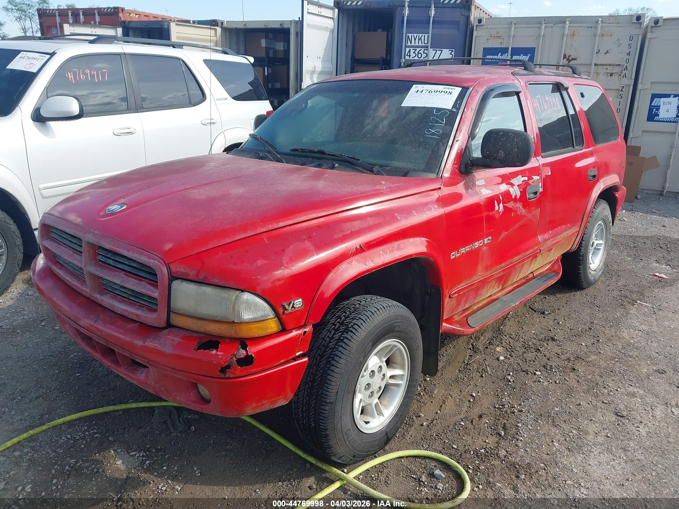 2000 Dodge Durango   Red vin: 1B4HS28N0YF181258