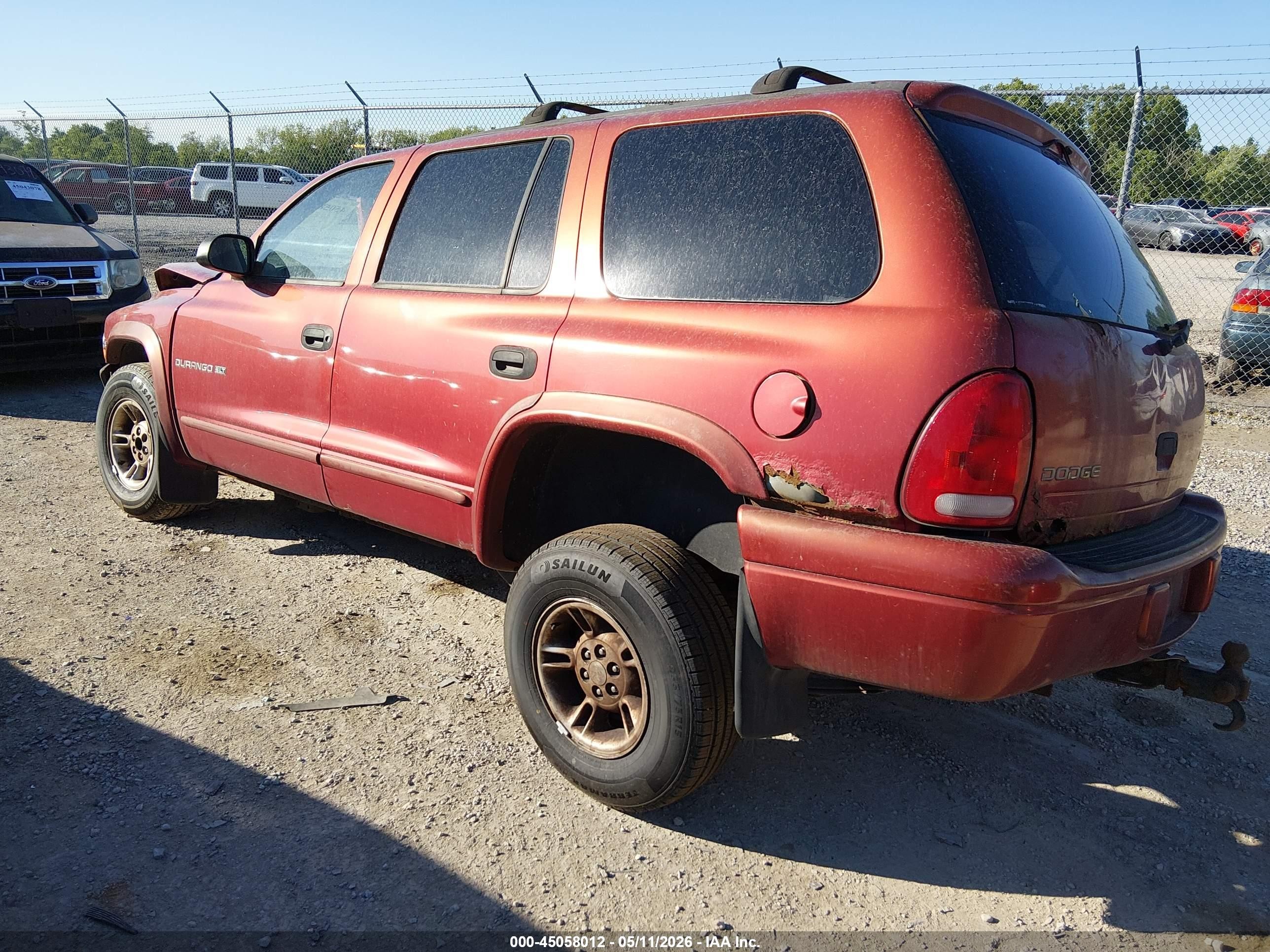 2000 Dodge Durango   Красный vin: 1B4HS28N5YF100609
