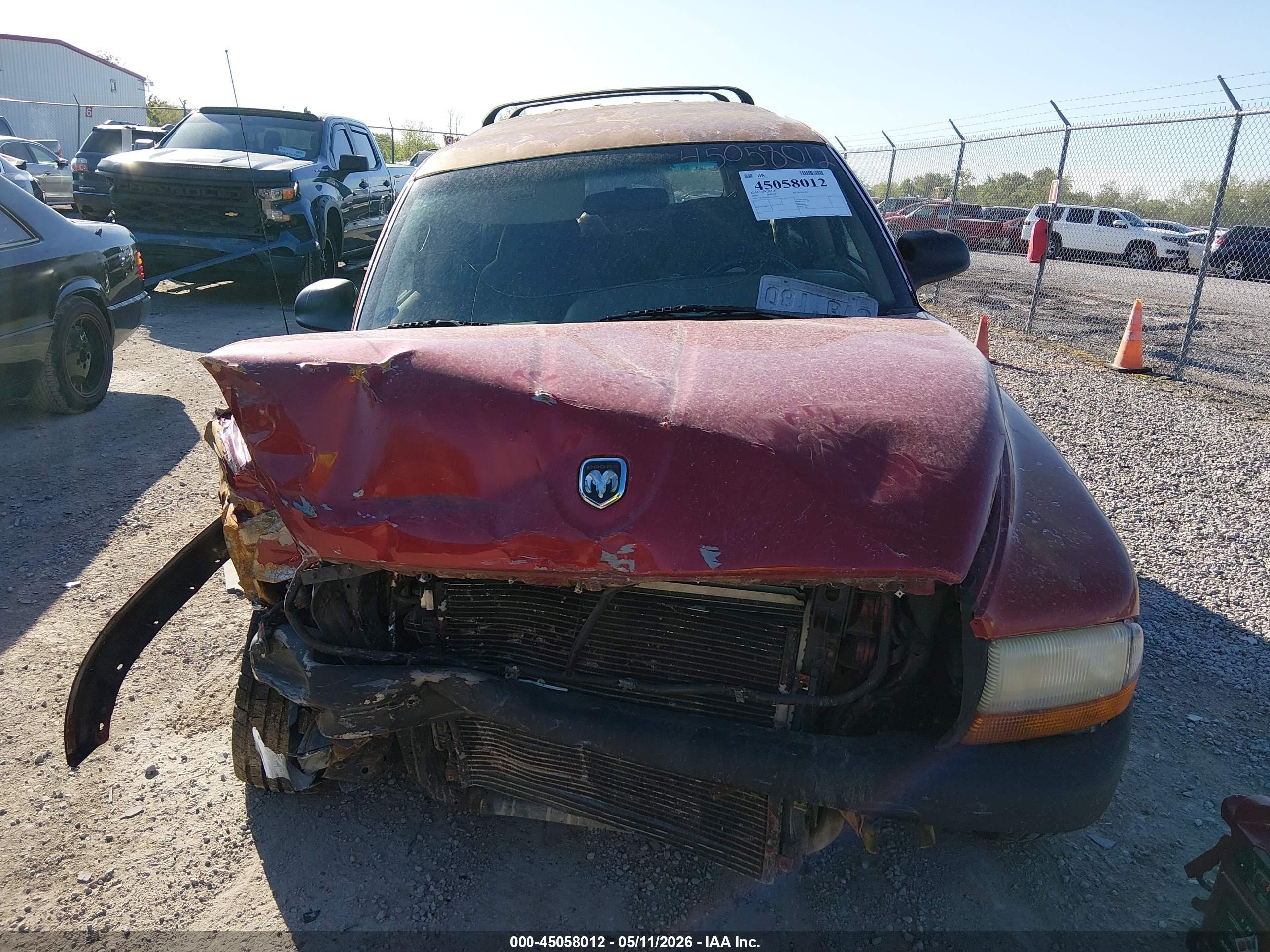 2000 Dodge Durango   Красный vin: 1B4HS28N5YF100609