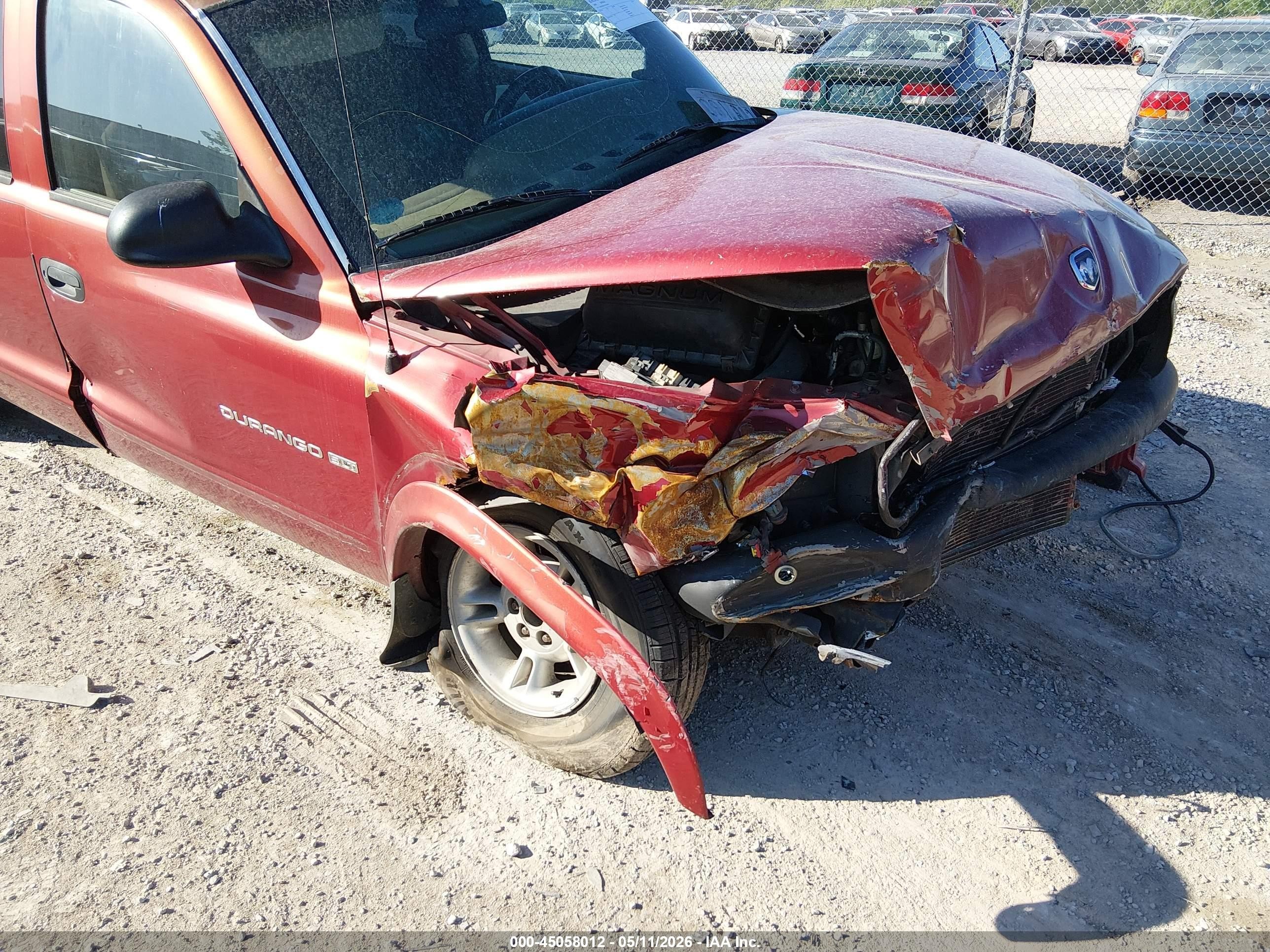 2000 Dodge Durango   Красный vin: 1B4HS28N5YF100609