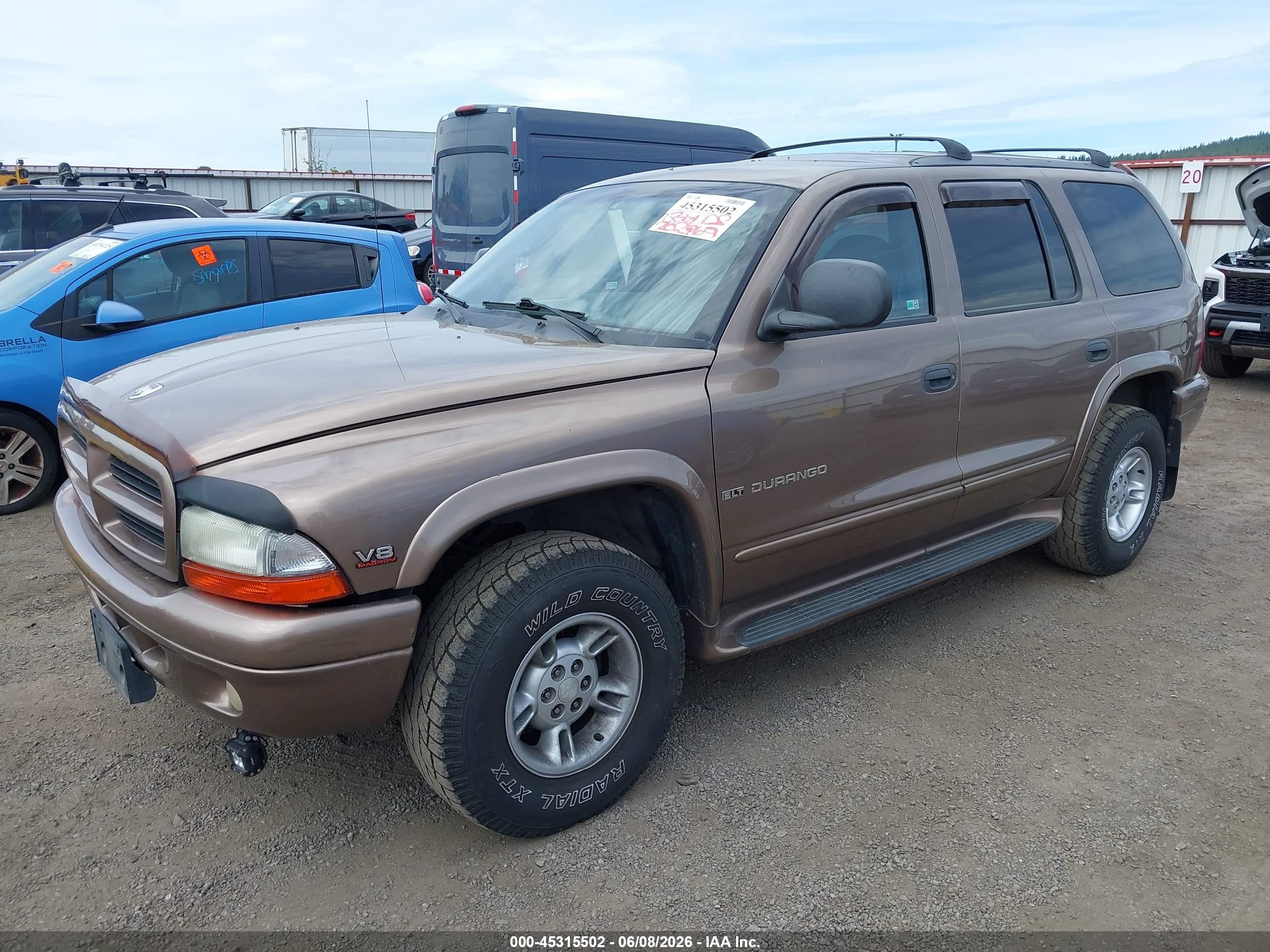 2000 Dodge Durango   Brown vin: 1B4HS28N5YF258576