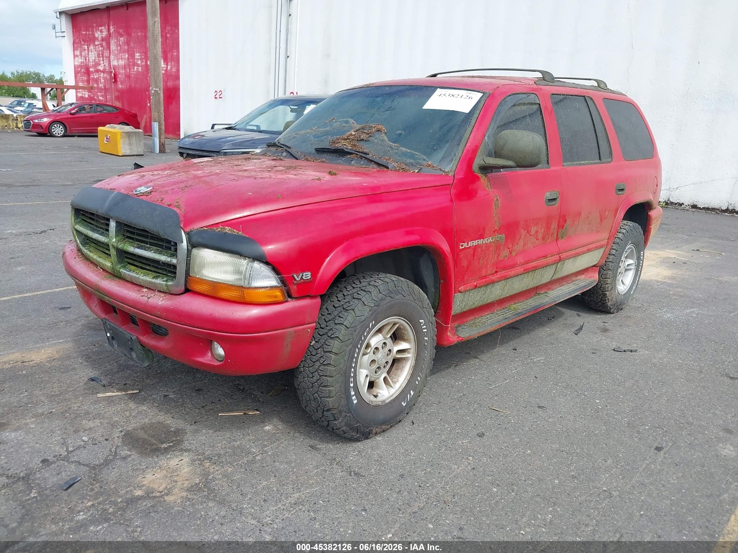 2000 Dodge Durango   Red vin: 1B4HS28N5YF267682