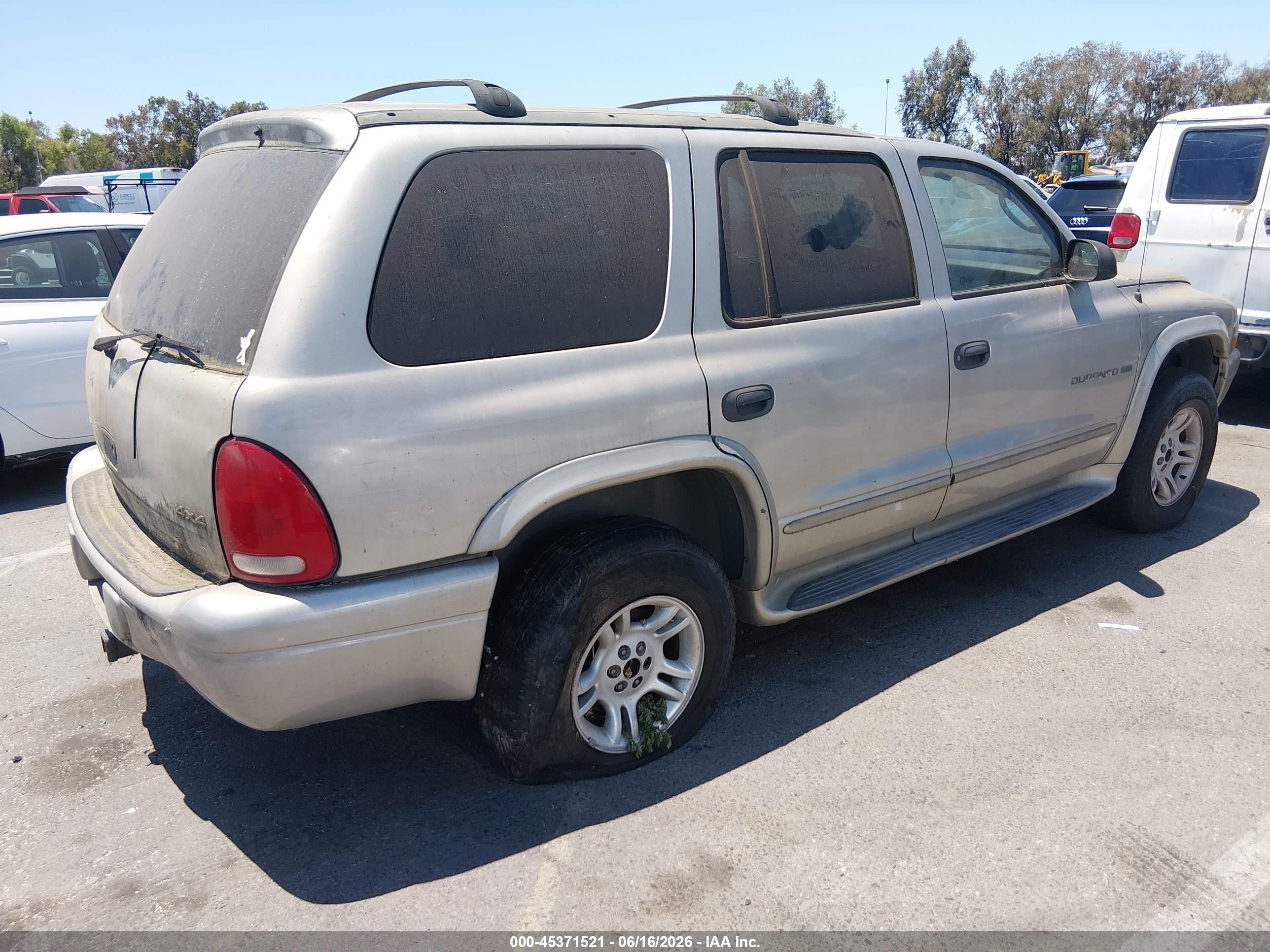 2001 Dodge Durango   Серебряный vin: 1B4HS28N91F641894