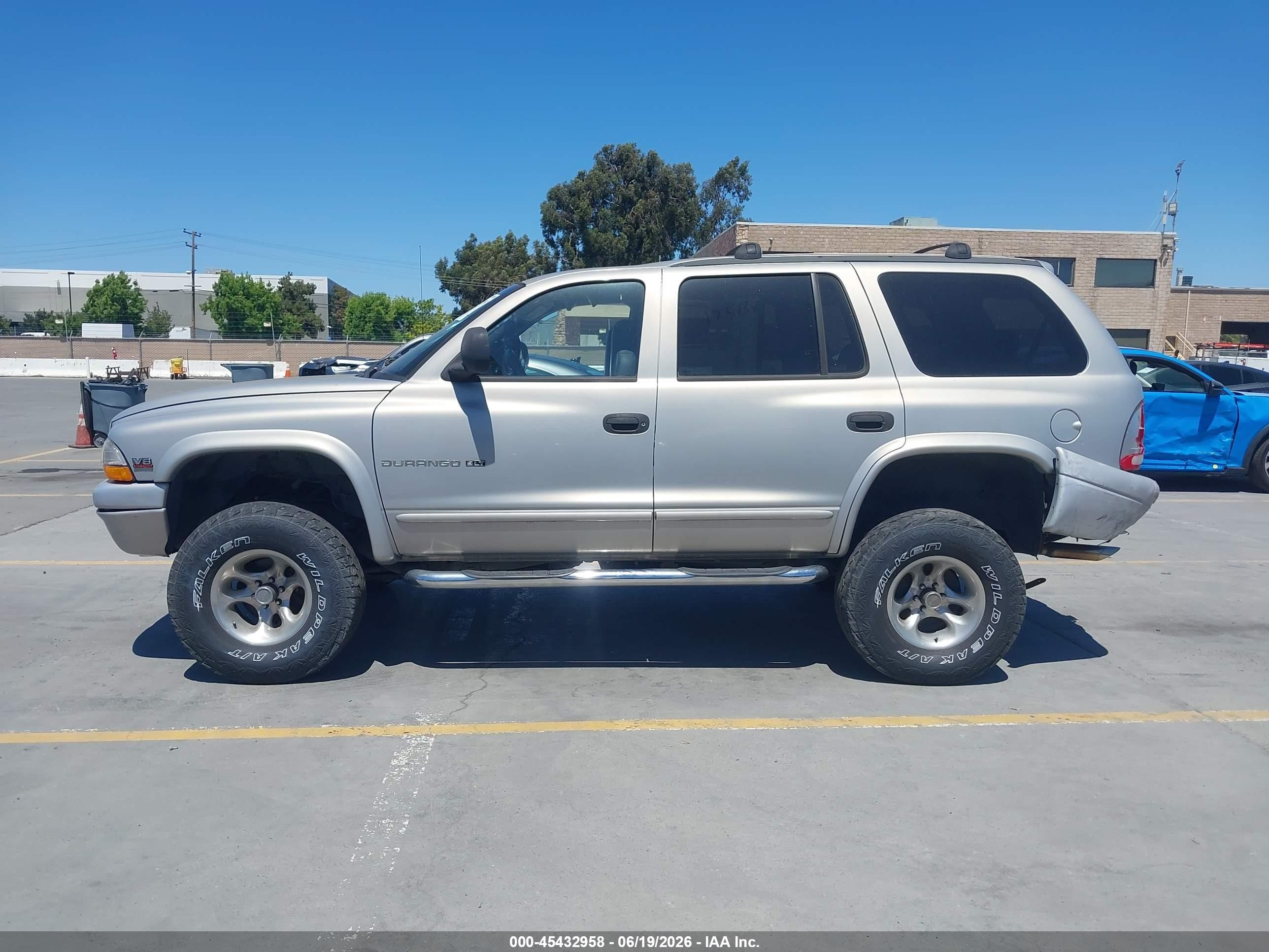 2000 Dodge Durango   Gray vin: 1B4HS28NXYF265037