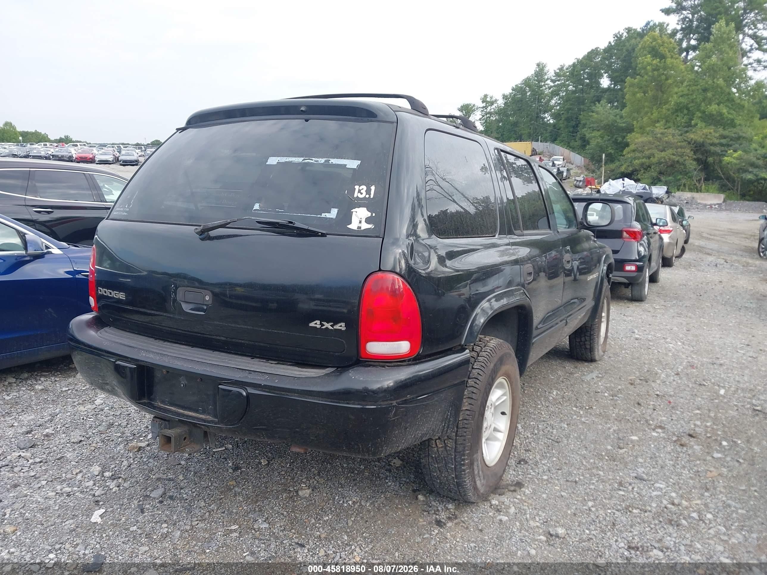 1998 Dodge Durango Slt Black vin: 1B4HS28Y0WF182918