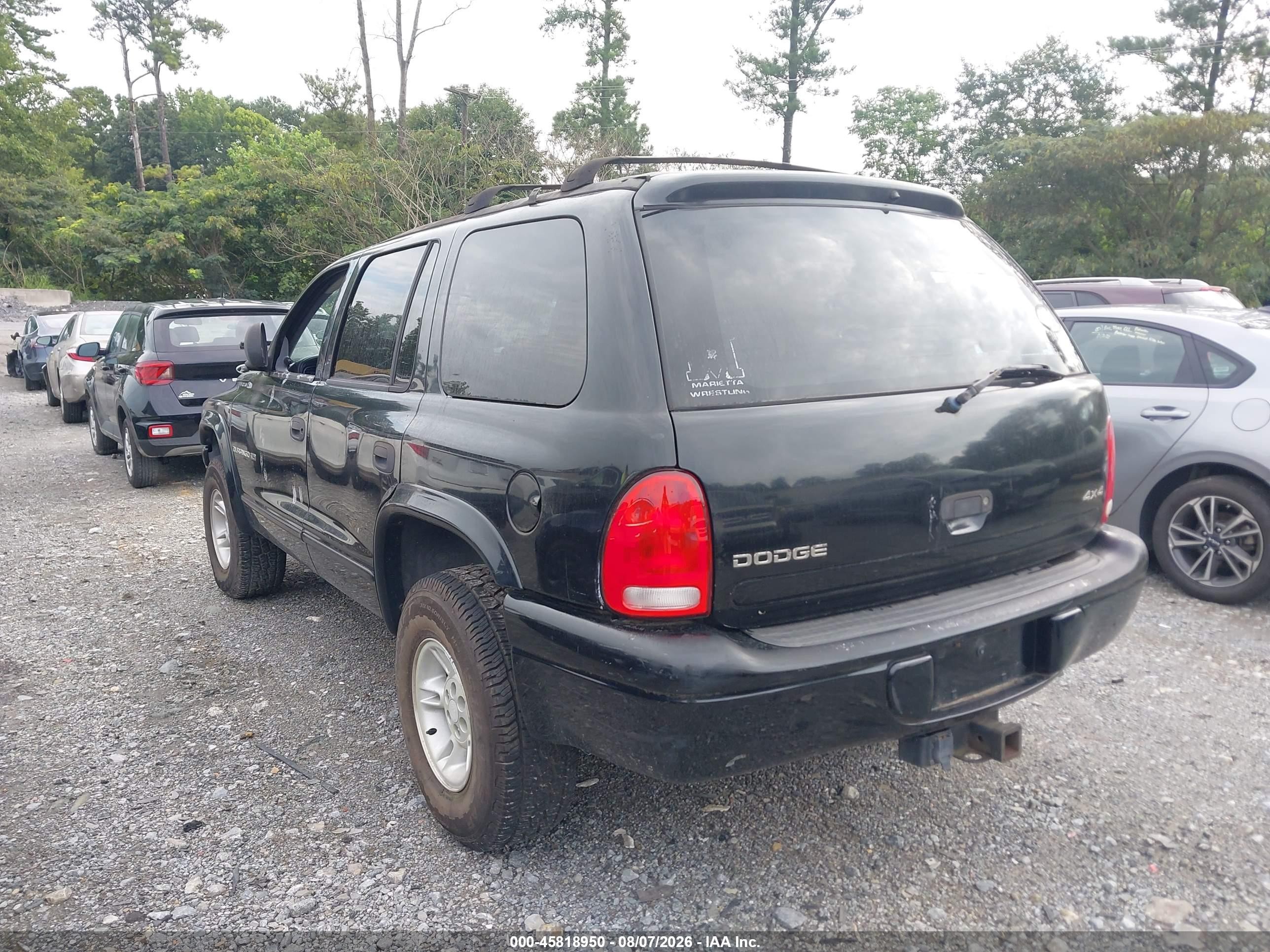 1998 Dodge Durango Slt Black vin: 1B4HS28Y0WF182918
