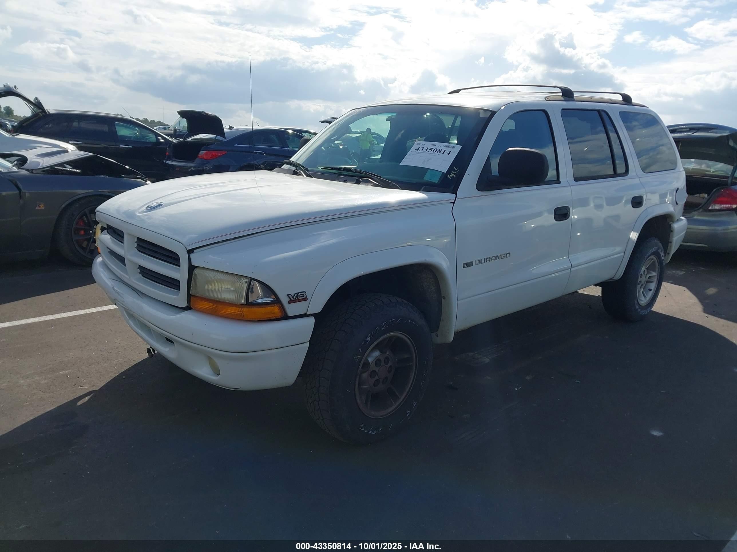 1999 Dodge Durango   White vin: 1B4HS28Y1XF590930