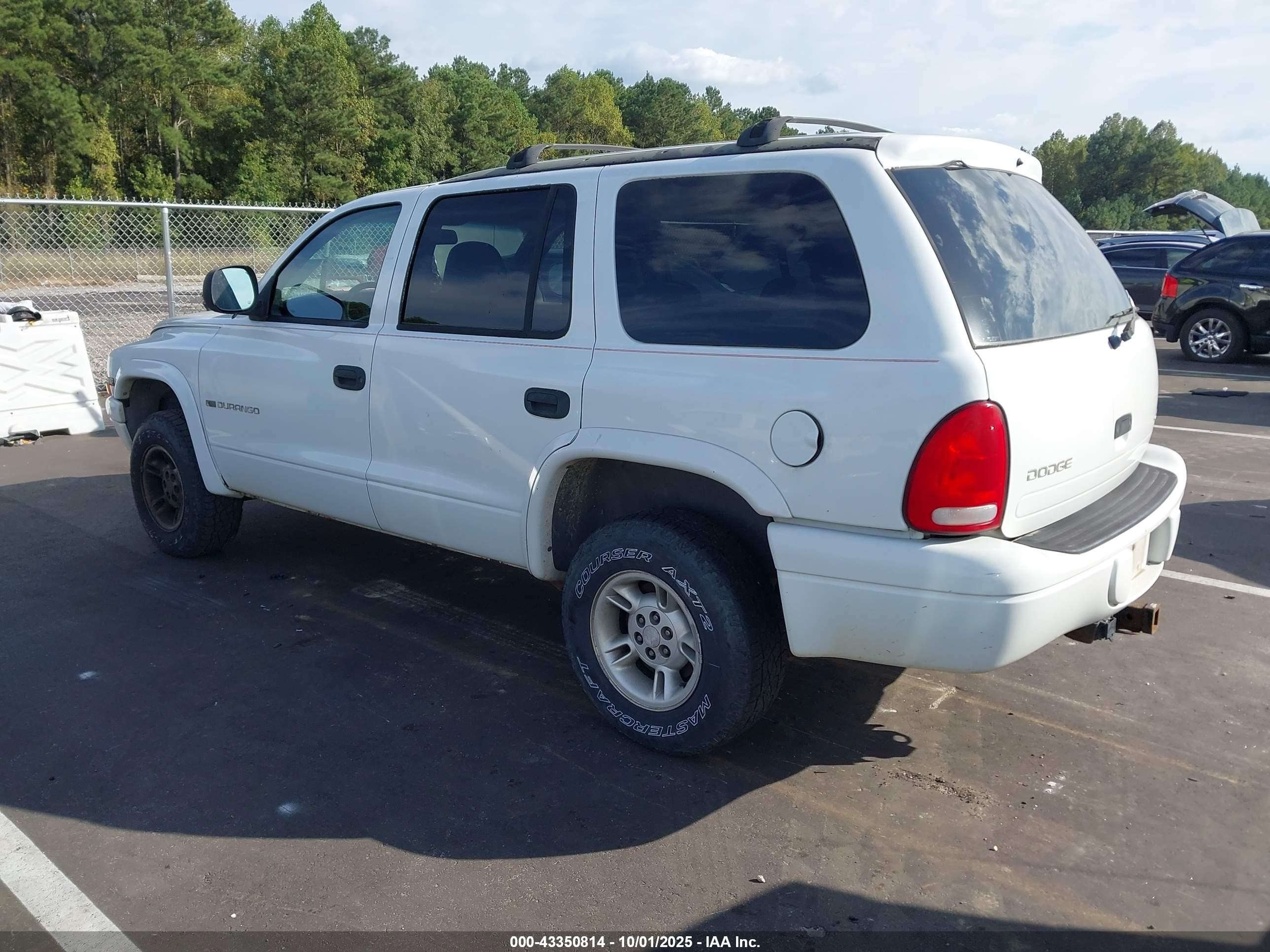 1999 Dodge Durango   White vin: 1B4HS28Y1XF590930