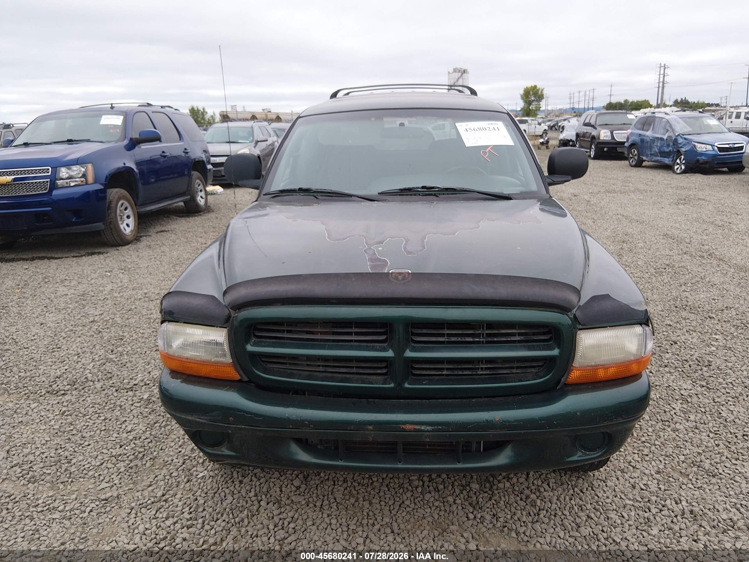 1998 Dodge Durango Slt Green vin: 1B4HS28Y2WF129606