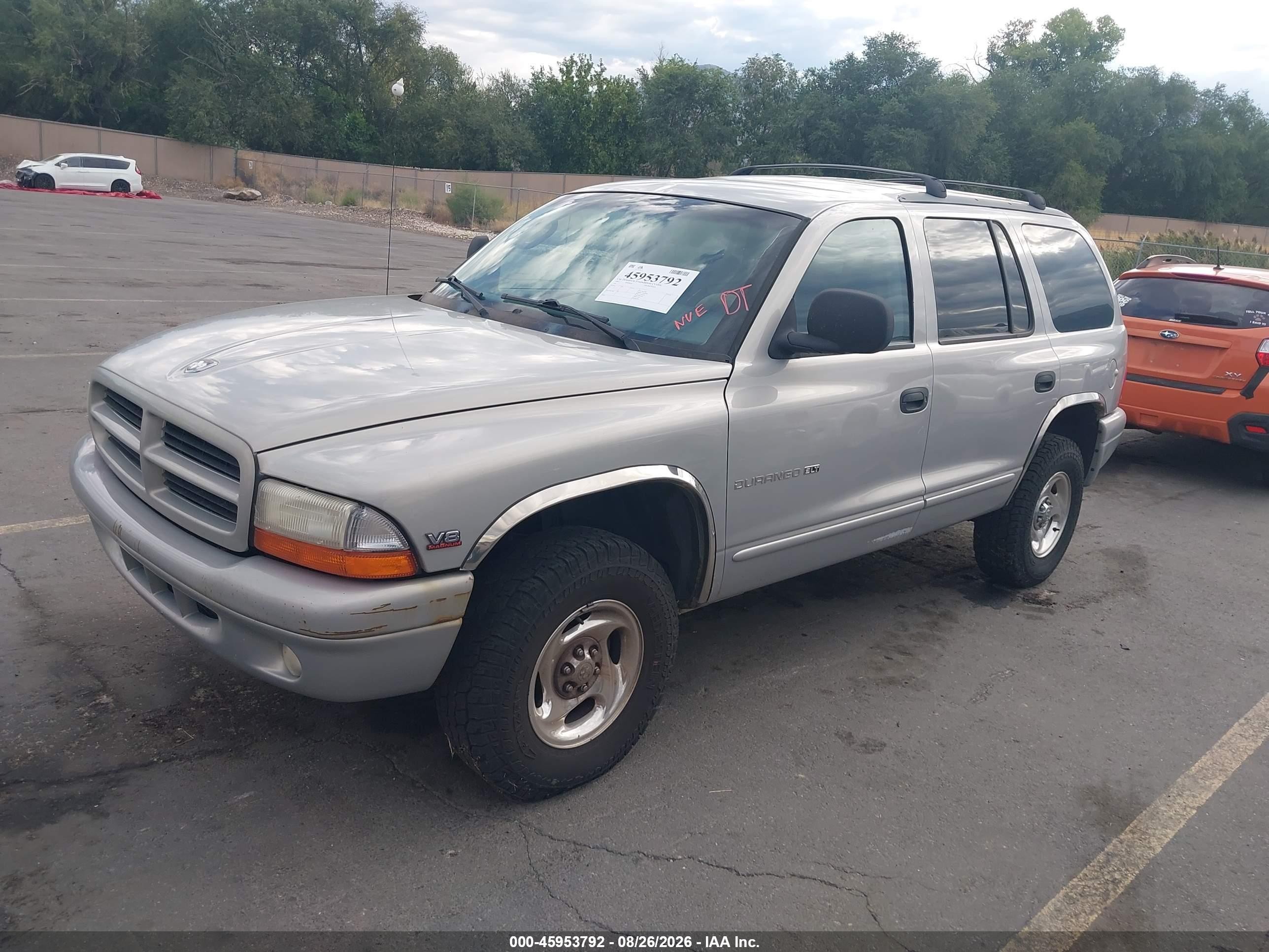 1998 Dodge Durango Slt Silver vin: 1B4HS28Y6WF158378