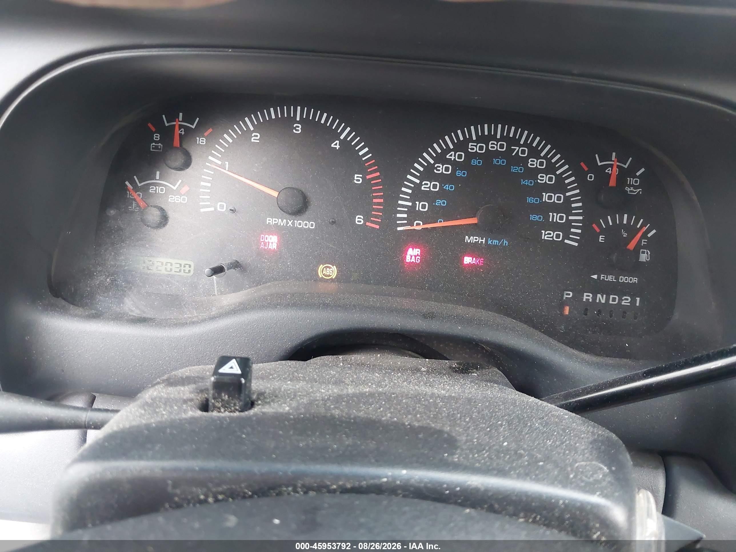 1998 Dodge Durango Slt Silver vin: 1B4HS28Y6WF158378