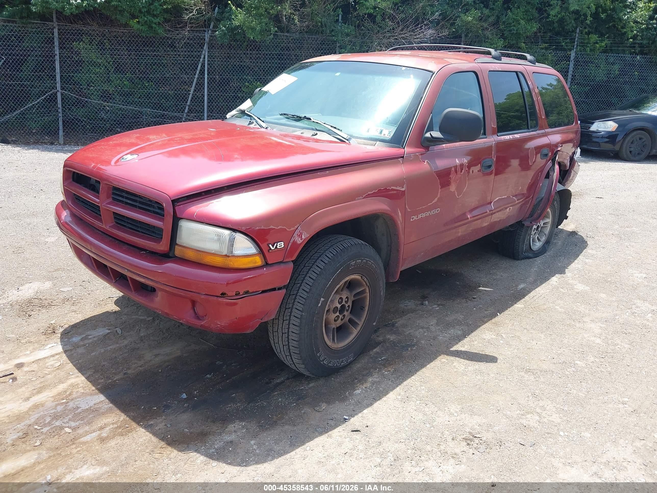 1999 Dodge Durango   Red vin: 1B4HS28Y6XF682132