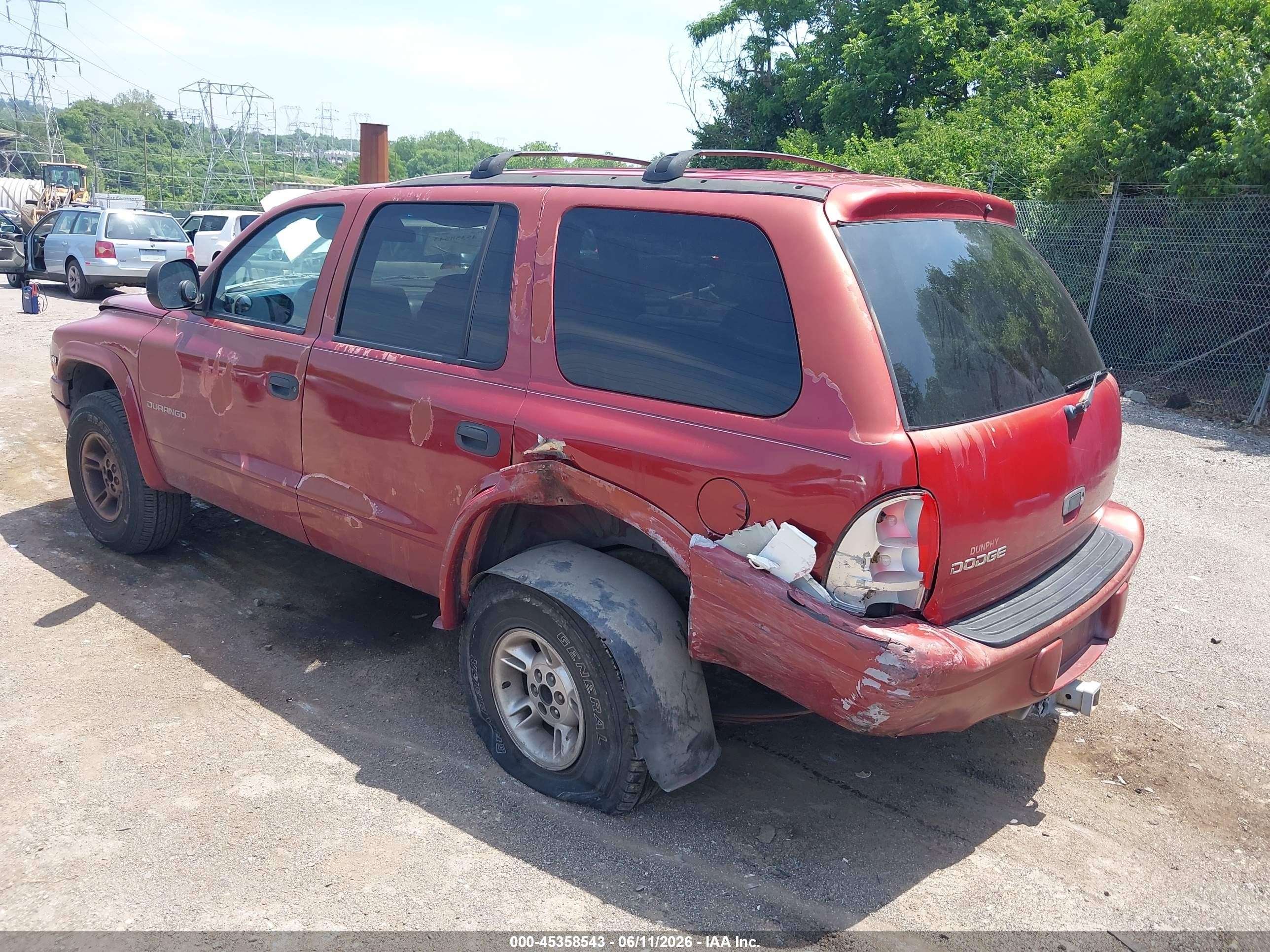 1999 Dodge Durango   Red vin: 1B4HS28Y6XF682132