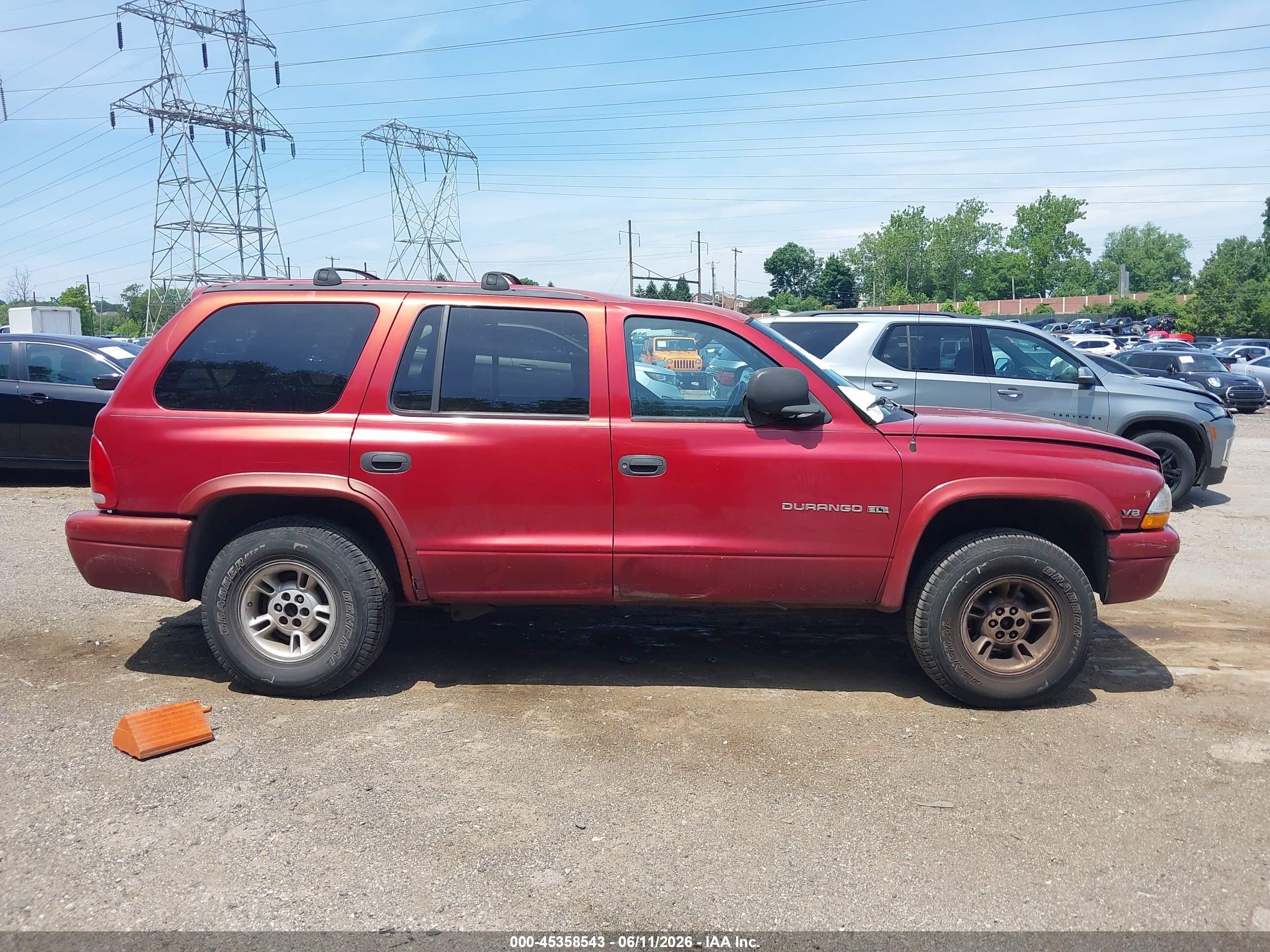 1999 Dodge Durango   Red vin: 1B4HS28Y6XF682132